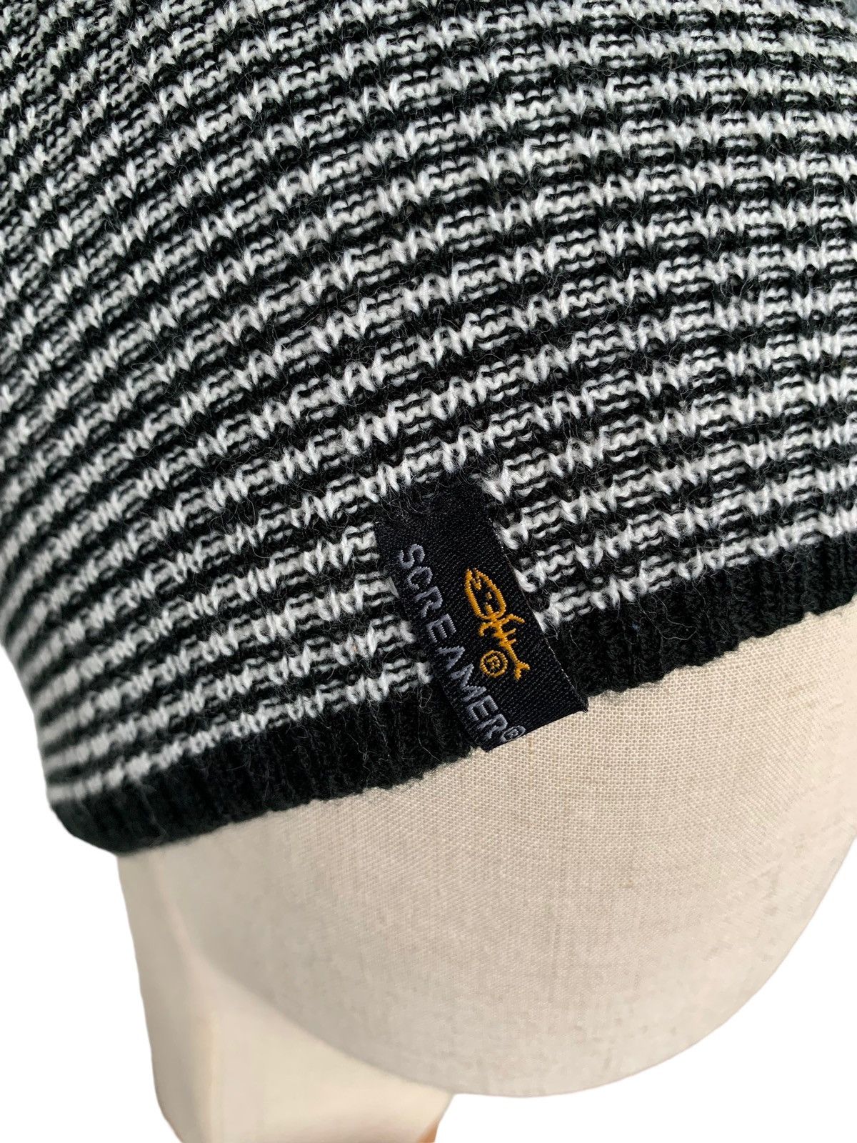 Japanese Brand × Vintage Screamer Stripes Reversible Rare Beanie Hats Size ONE SIZE - 12 Thumbnail