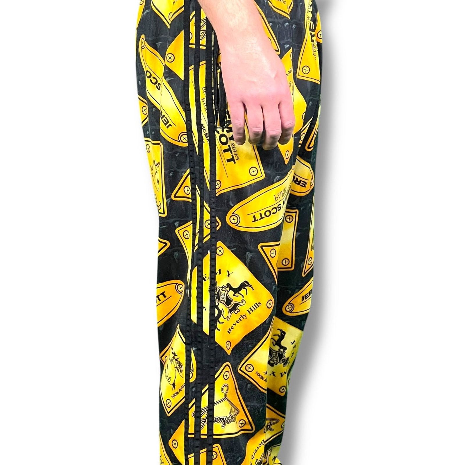 Jeremy Scott Men's Adidas x Jeremy Scott Gold Track Pants L $250 Retail Size US 32 / EU 48 - 3 Thumbnail