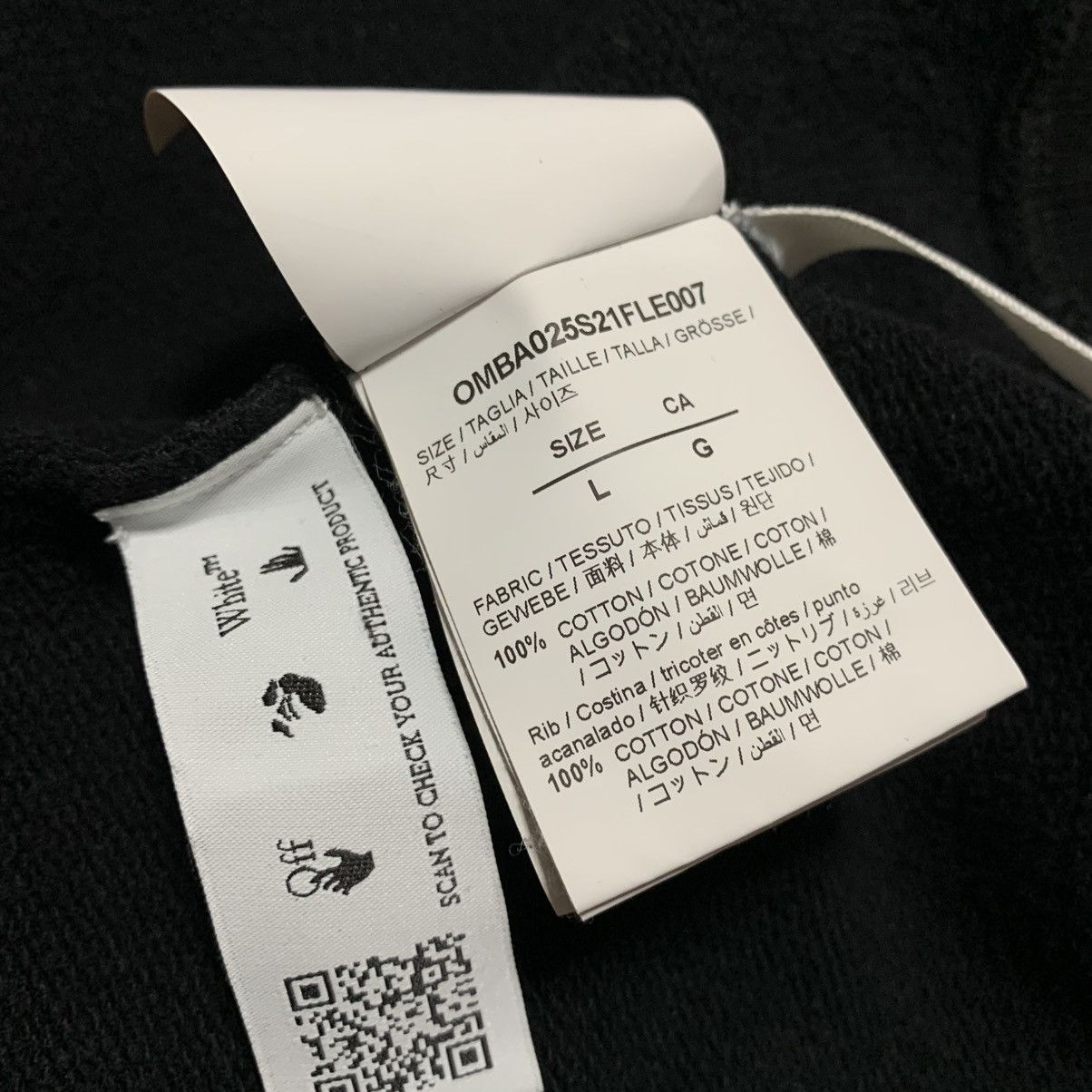 Off-White Off White Large Marker Arrows Black Sweatshirt Crewneck Size US L / EU 52-54 / 3 - 8 Thumbnail
