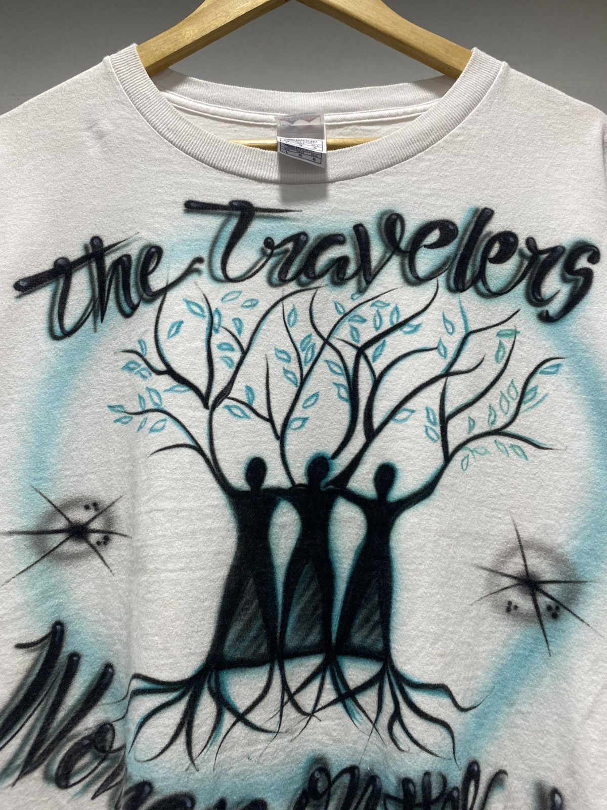 Vintage Sick☠️ Art ‘The Travelers’ Human Trees 90s 80s Crop Size US L / EU 52-54 / 3 - 5 Thumbnail