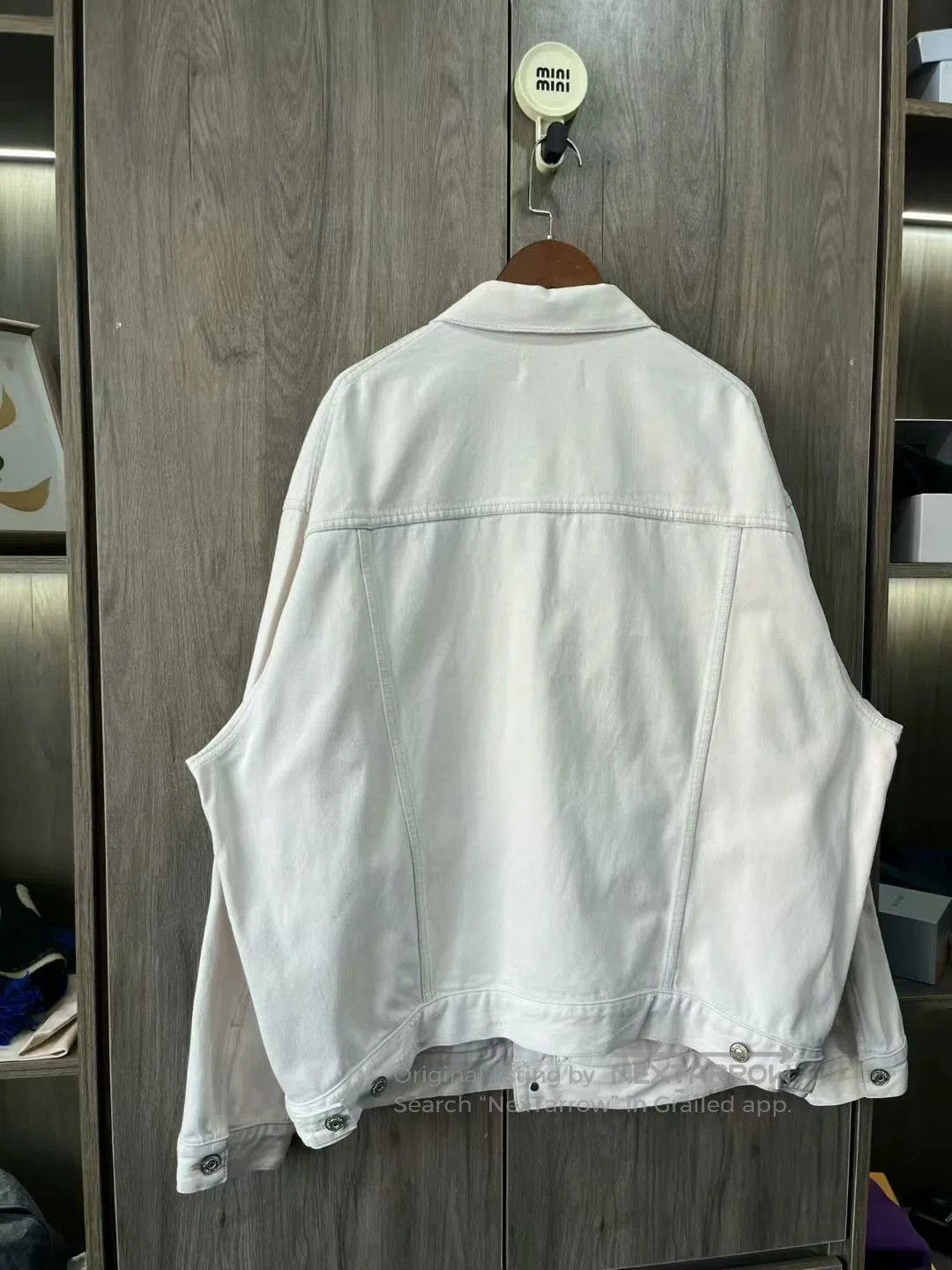 Balenciaga balenciaga white embroidered denim jacket xs. Size US XS / EU 42 / 0 - 7 Thumbnail