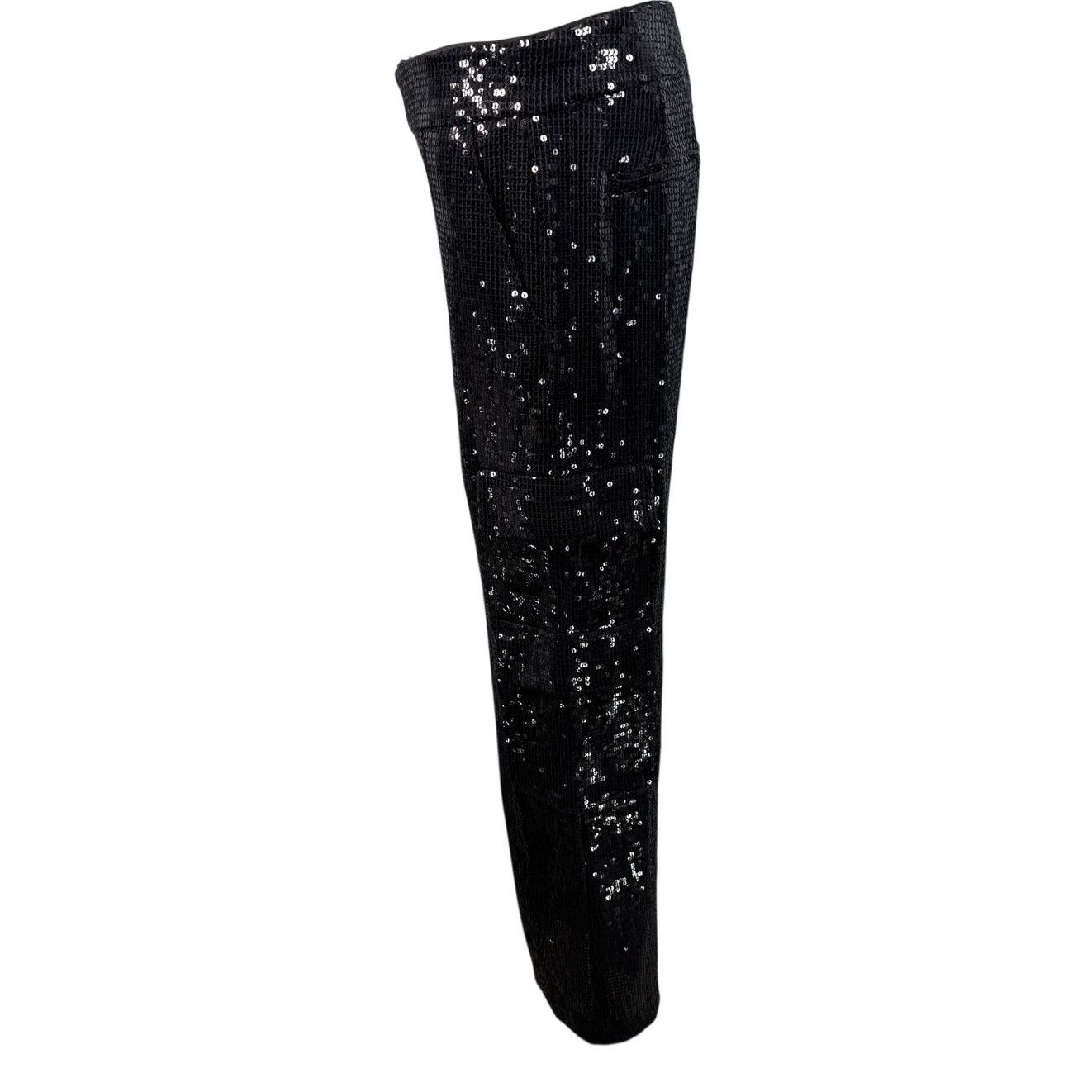 Alice + Olivia Alice + Olivia Hayes Sequin Cargo Pants black size 2 Size 26" / US 2 / IT 38 - 9 Thumbnail