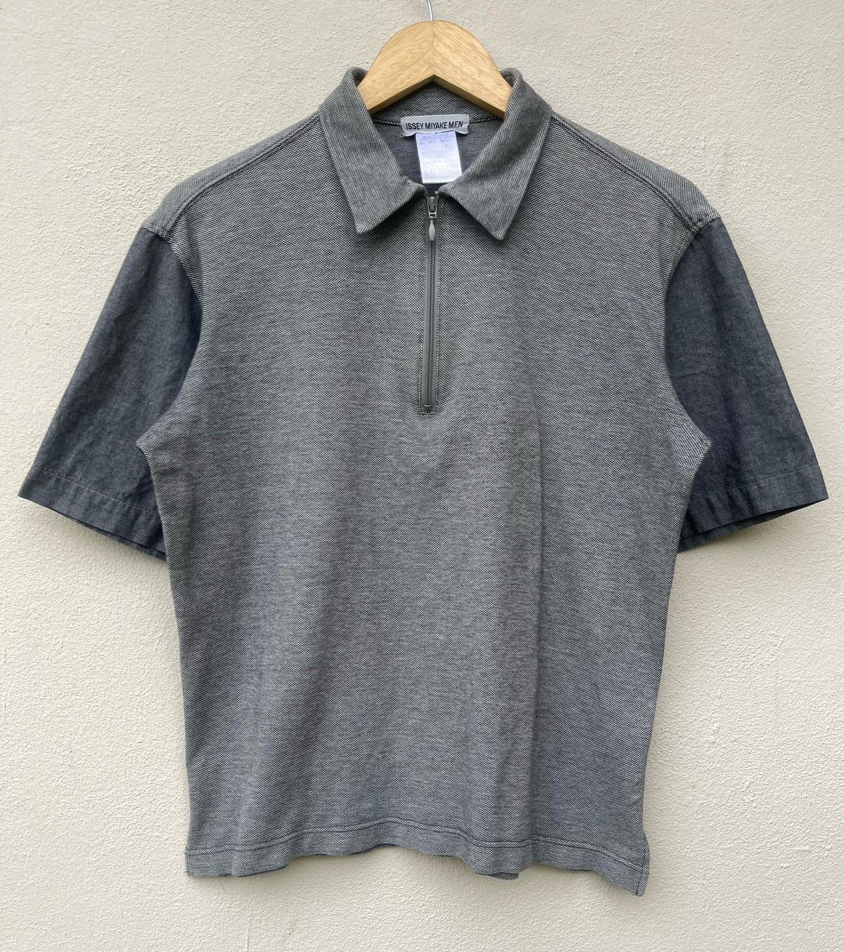 Designer × Issey Miyake × Japanese Brand Issey Miyake Half Zipper Polo Tee Size US M / EU 48-50 / 2 - 2 Thumbnail