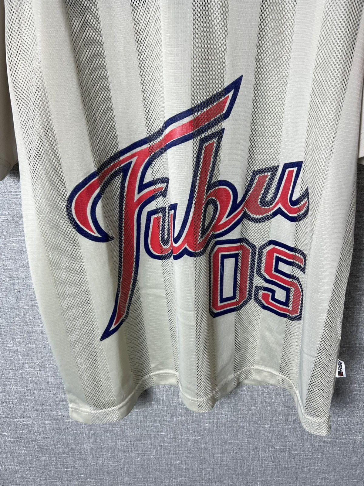 Fubu × Rap Tees Vintage Mesh Jersey T-Shirt FUBU 05 Big Logo Size L Size US L / EU 52-54 / 3 - 7 Thumbnail