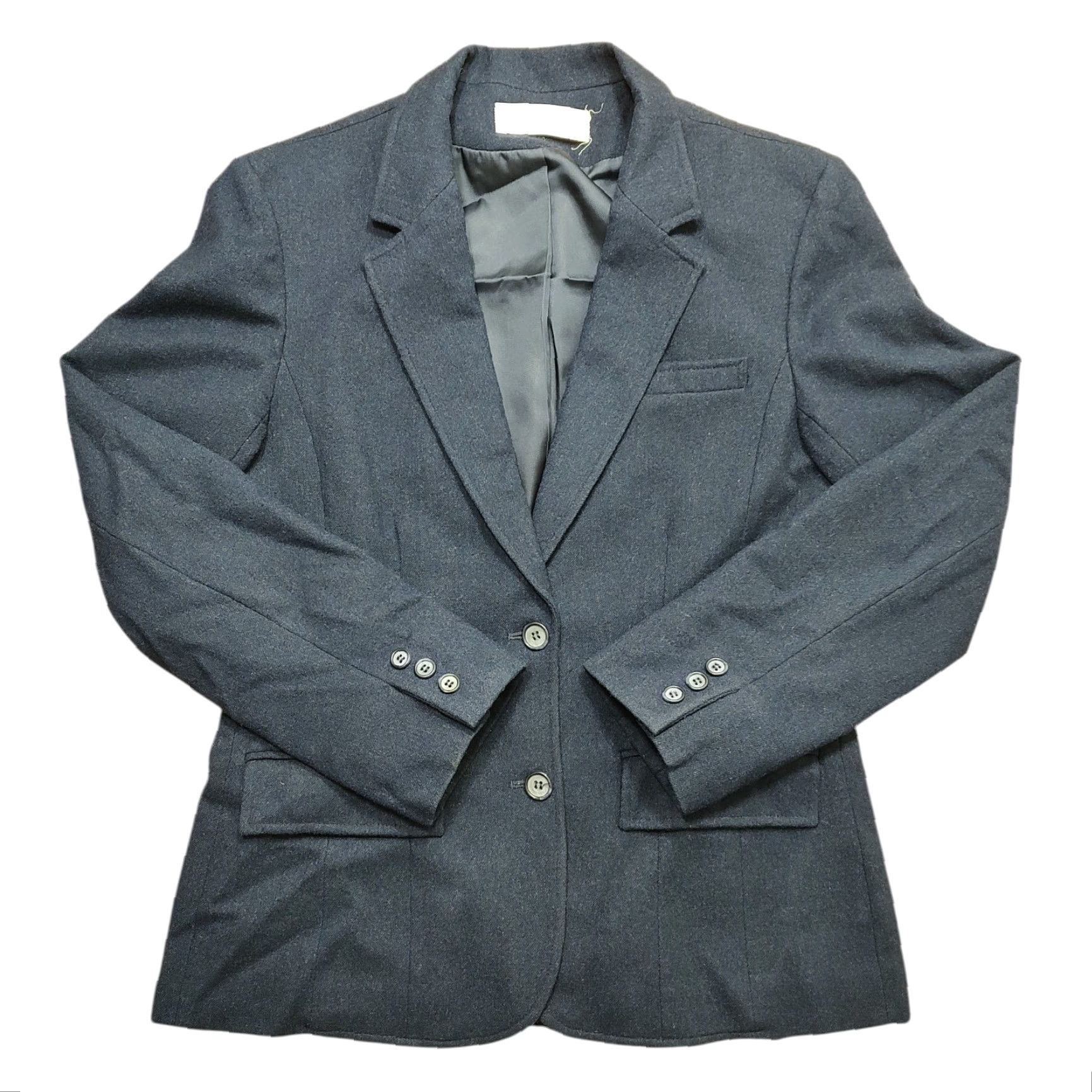 Pendleton VINTAGE Pendleton Blazer Jacket Women 36 in Navy Blue Wool Two Button Classic Lined Mid-Length Fall Winter Spring Chest 36 Mens Womens Girls? Size XS / US 0-2 / IT 36-38 - 2 Thumbnail