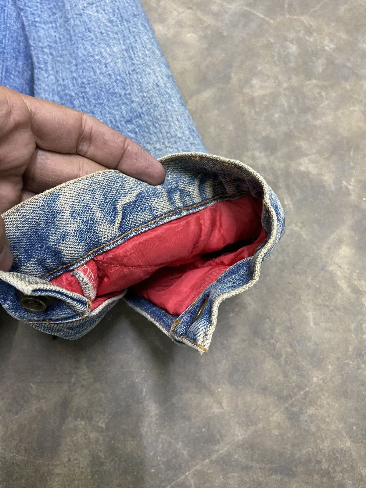 Vintage Vintage 80s Vintage Bobson jacket jeans sun faded Size US L / EU 52-54 / 3 - 9 Thumbnail