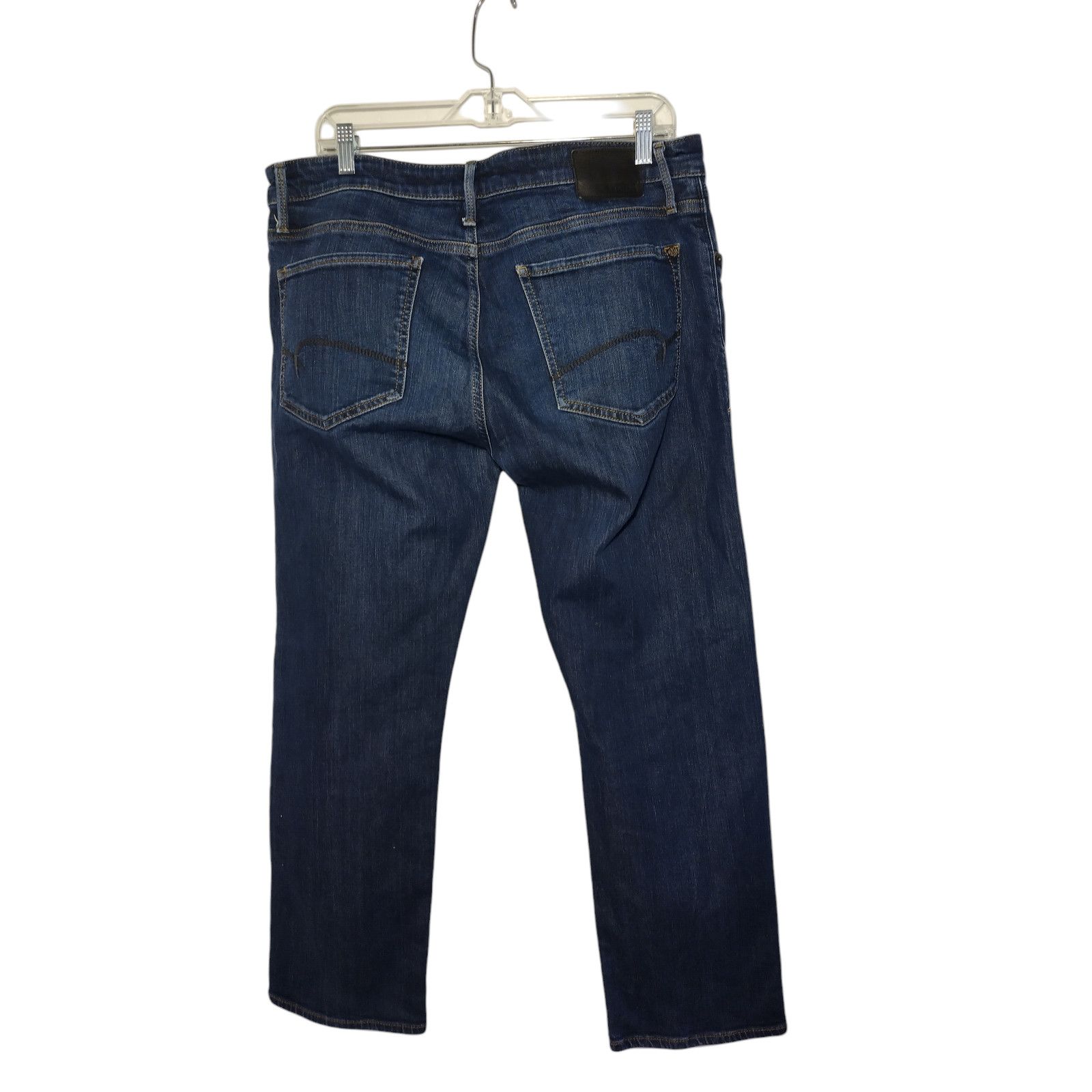 Mavi Mavi Mens Zach Straight Leg Jeans Classic Fit Dark Wash Size US 28 / EU 44 - 3 Thumbnail
