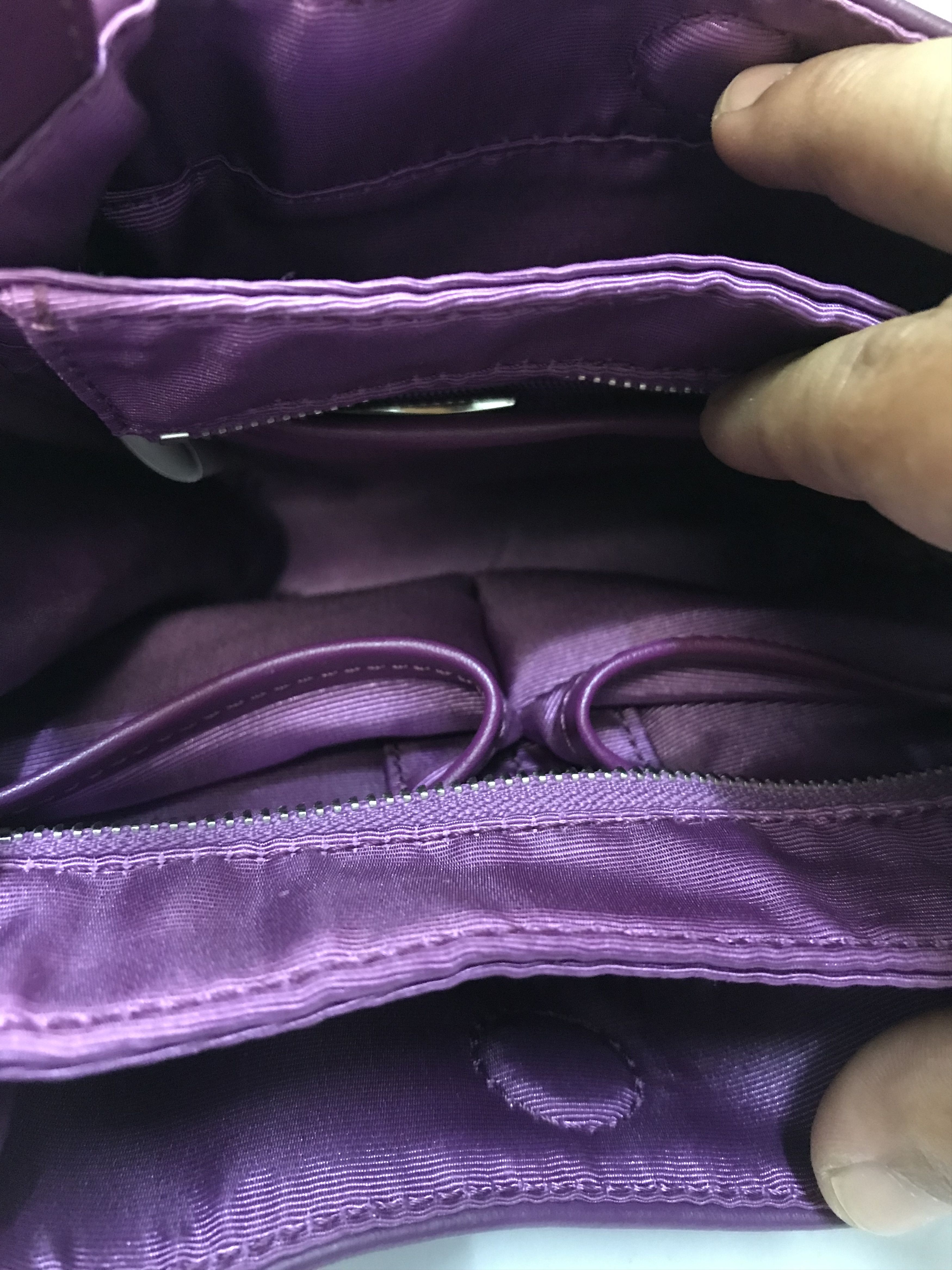Yohji Yamamoto Yohij Yamamoto Y’Saccs Purple Leather Sling Bag Size ONE SIZE - 10 Thumbnail