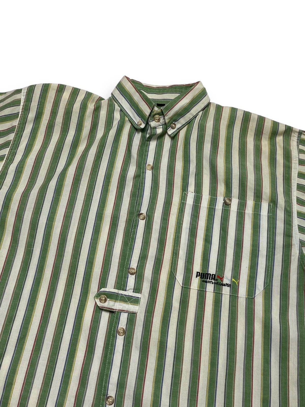 Puma 90s Vintage PUMA Tailored For Sport Crazy Button Up Size US L / EU 52-54 / 3 - 2 Thumbnail
