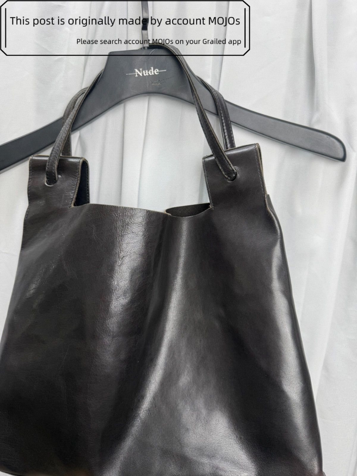 Yohji Yamamoto Yohji Yamamoto Y’s Leather Tote Bag mojos14383272026 Size ONE SIZE - 3 Thumbnail