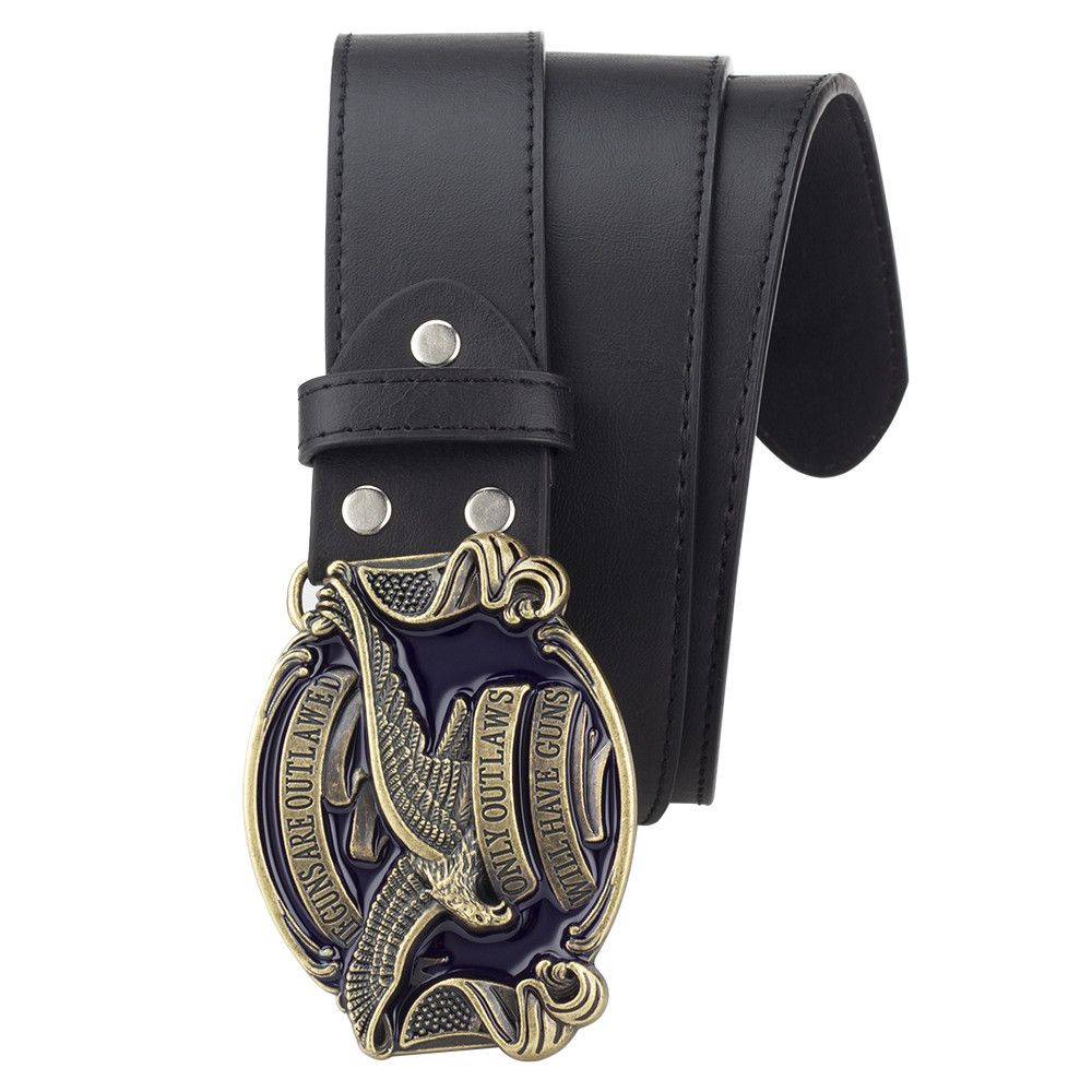 Designer Crazy Vintage Belt Riveted Belts Menswear Accessories Size ONE SIZE - 5 Thumbnail