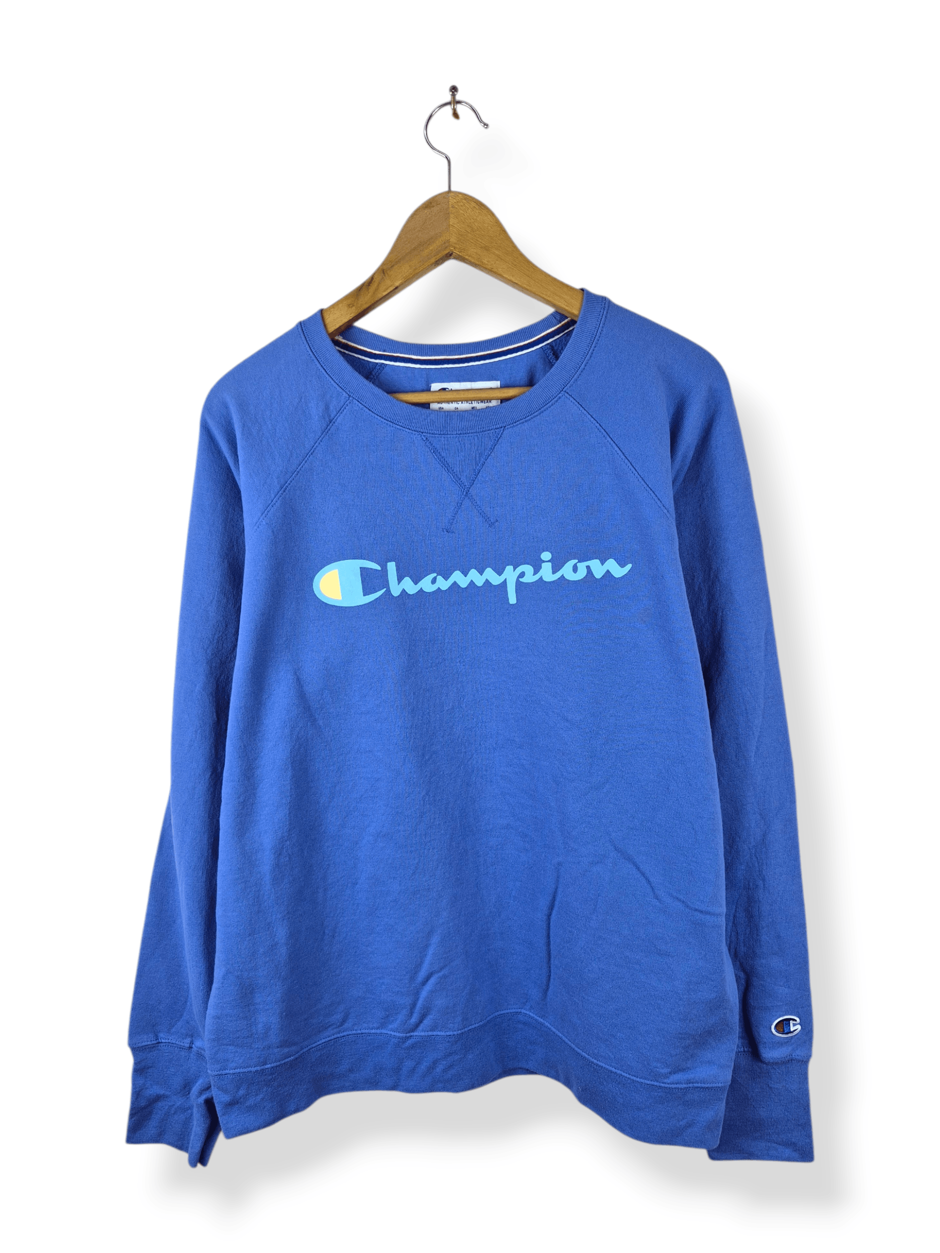 Champion 🔥 Champion Big Logo Spellout Sweatshirt Jumper Size US XL / EU 56 / 4 - 1 Thumbnail