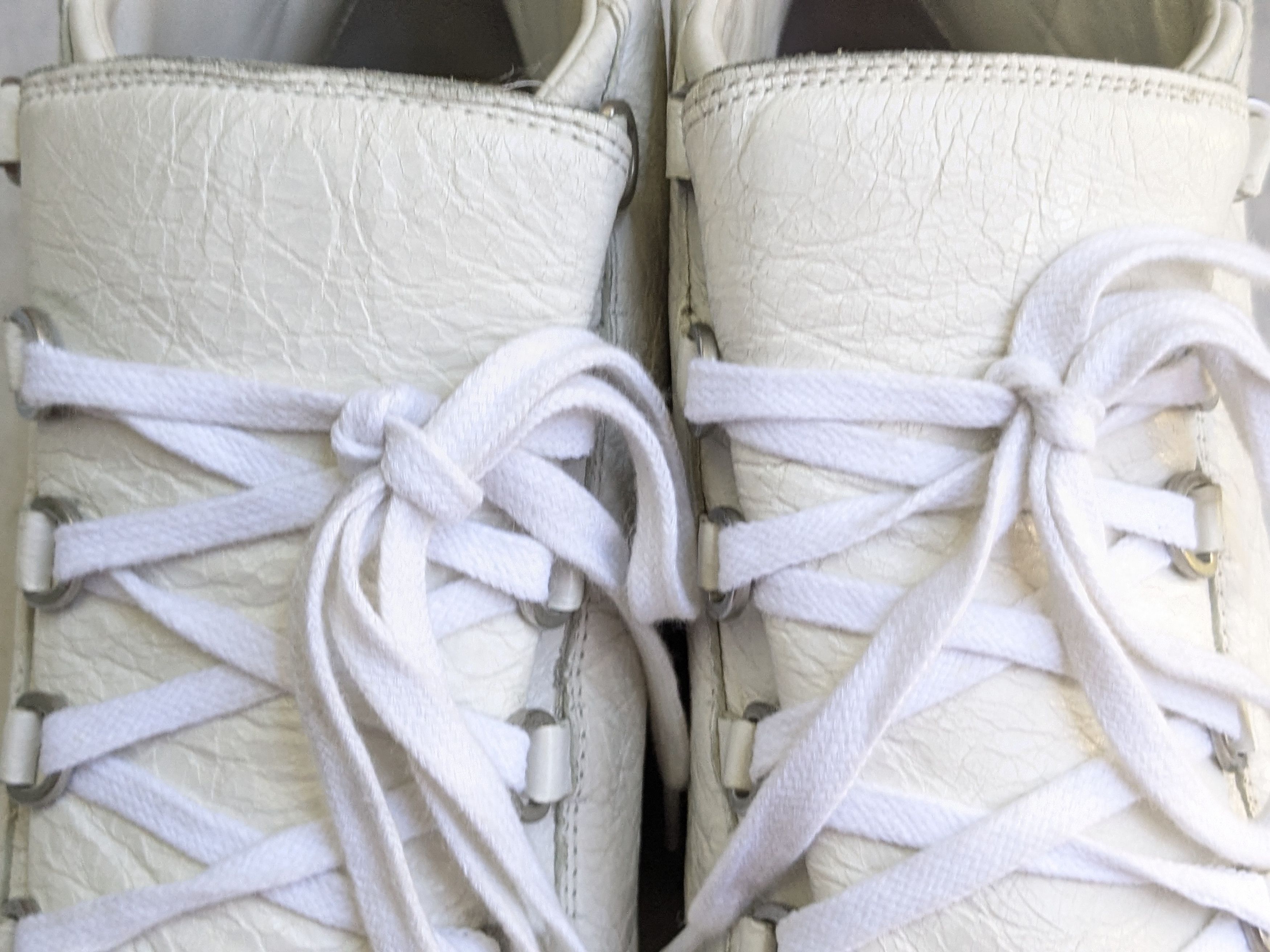 Balenciaga Balenciaga Arena Sneakers White 12 High Tops Leather Size US 12 / EU 45 - 5 Thumbnail