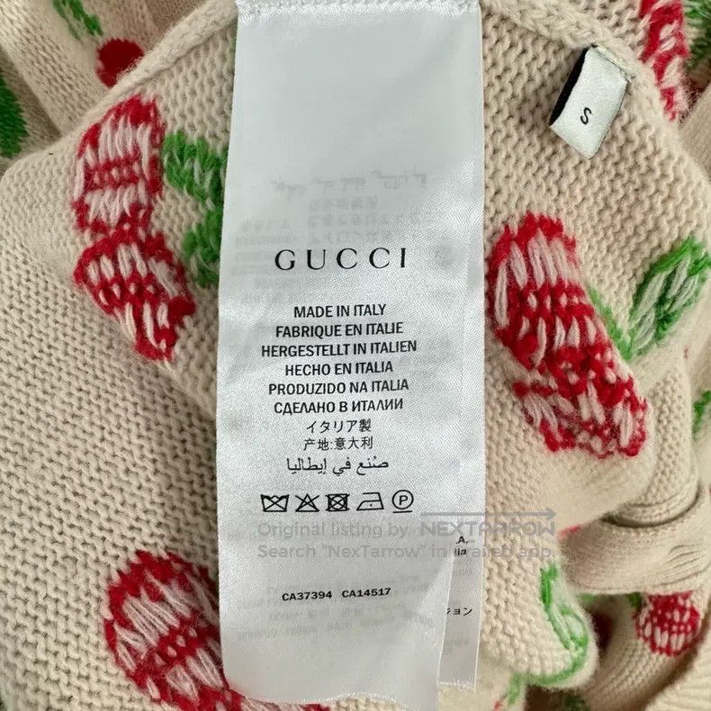 Gucci Gucci Cherry Double G Full Printed Gold Buckle Cardigan co Size S / US 4 / IT 40 - 4 Thumbnail