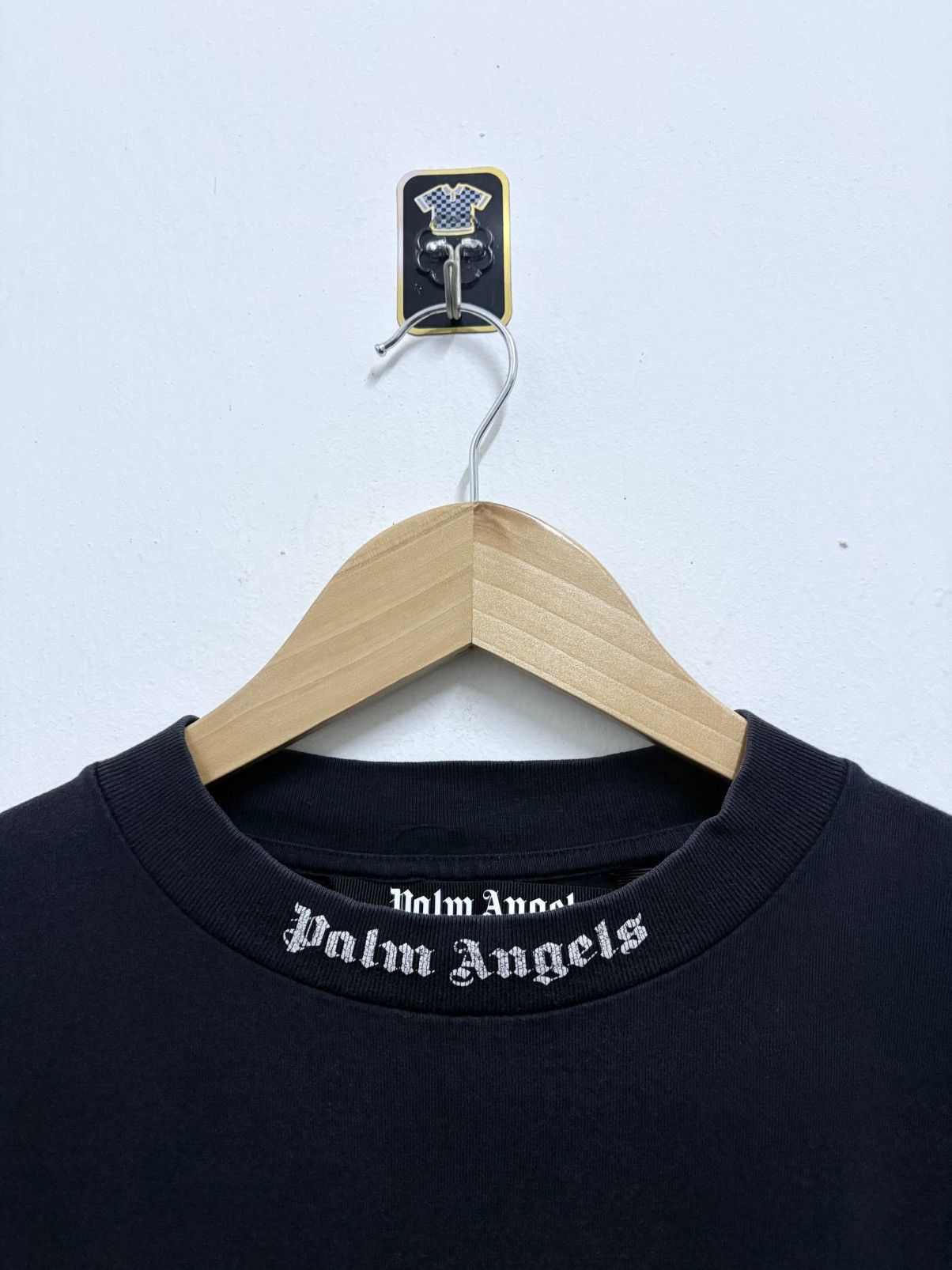 Palm Angels 2000's Palm Angels - Black Curved Classic Baggy T-Shirt Size US M / EU 48-50 / 2 - 9 Thumbnail