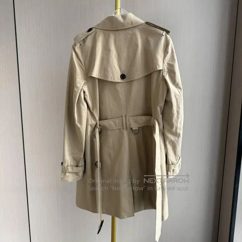 Burberry Burberry Women's Khaki Cotton Trench Coat. Size L / US 10 / IT 46 - 2 Thumbnail