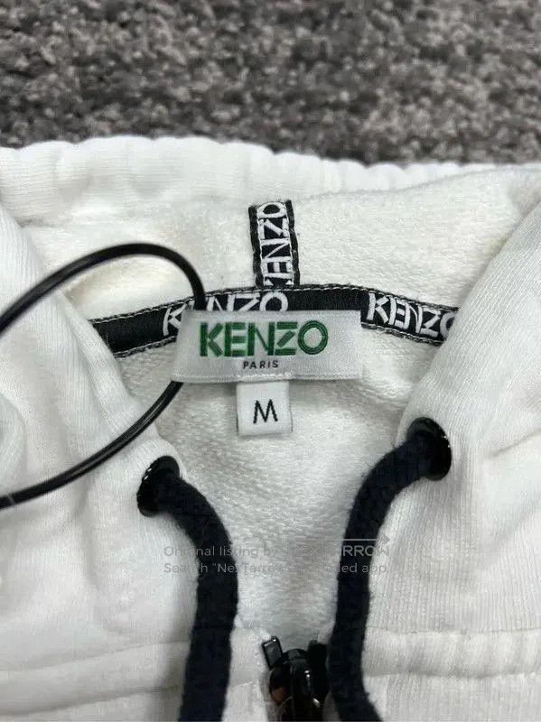 Kenzo KENZO Spring Autumn White Cotton Hoodie . Size M / US 6-8 / IT 42-44 - 3 Thumbnail
