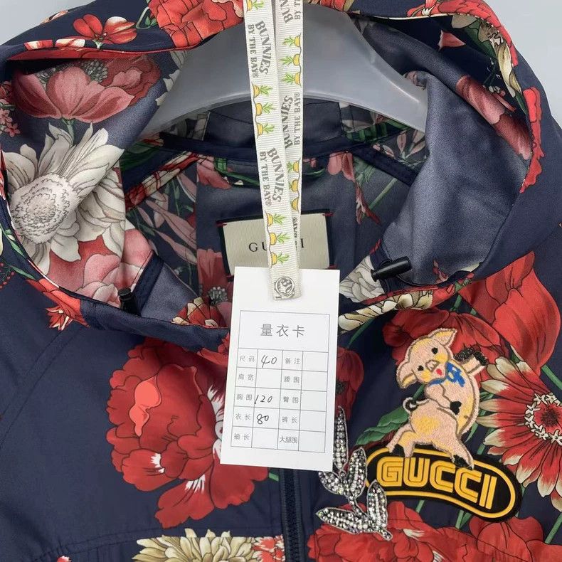 Gucci Gucci Piggy Flower Windbreaker jacket 2501-Nextarrow Size US XXS / EU 40 - 6 Thumbnail