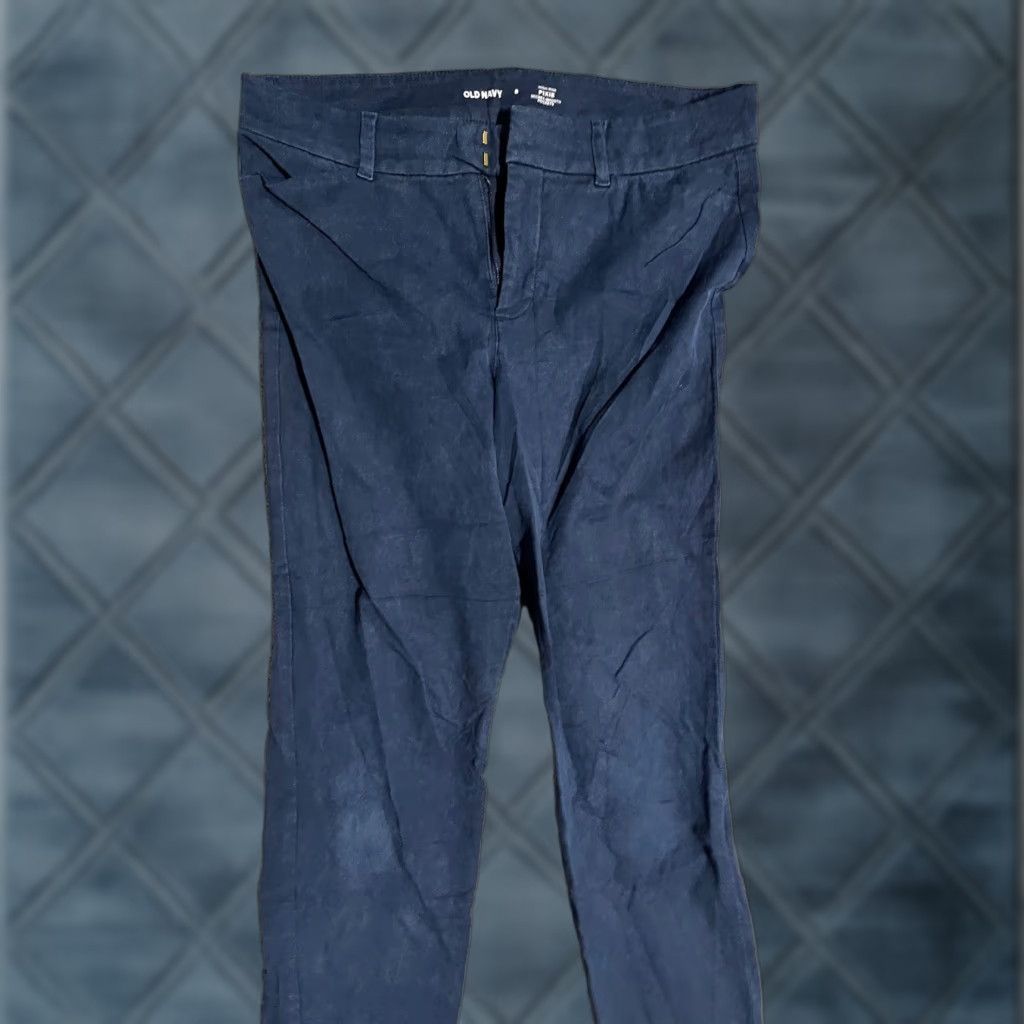 Old Navy Old Navy Pixie Pants Women Size 8 Navy Blue High Rise Secret Slim Pocke Size 38" / US 16 / IT 52 - 1 Thumbnail