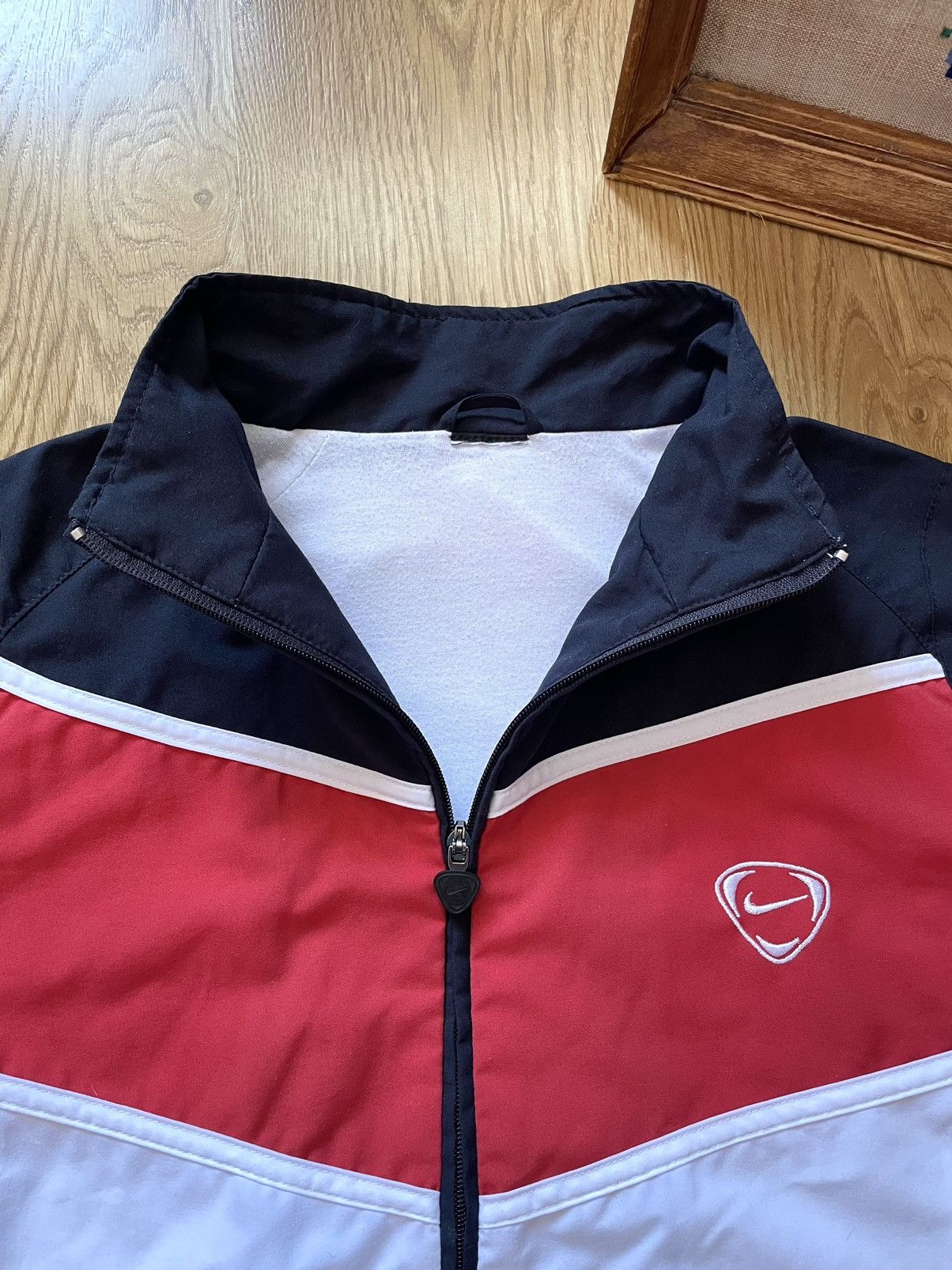 Nike × Vintage Vintage Y2K Nike Total 90 Drill Windbreaker Track Jacket Size US L / EU 52-54 / 3 - 3 Thumbnail