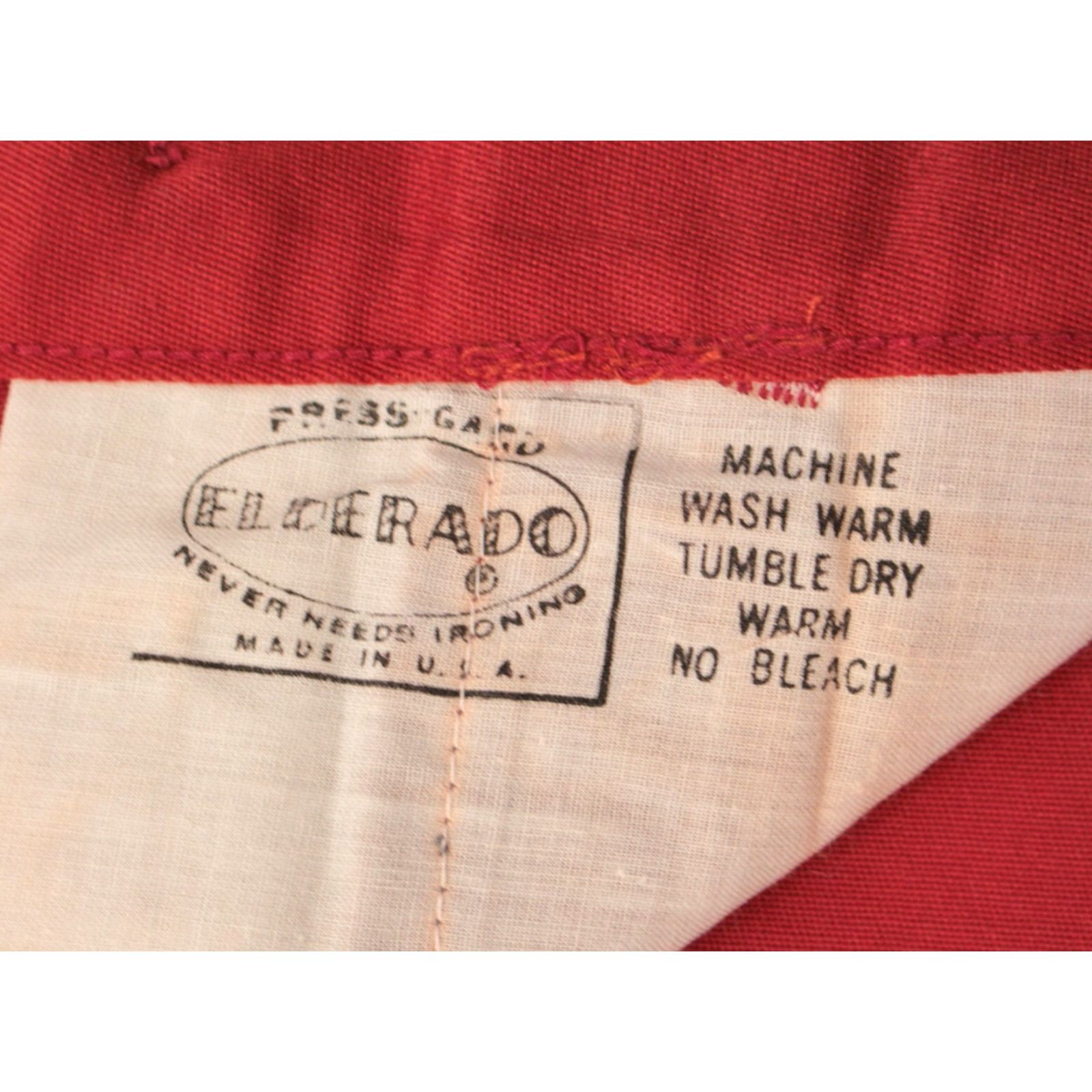 Vintage VINTAGE Eldorado Men's VTG 1970s NOS Red Polyester Bellbottoms Pants 28x31 Disco 70s Mens Size US 28 / EU 44 - 5 Thumbnail