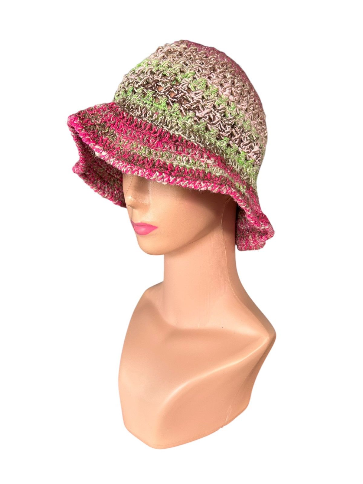 Japanese Brand × Kapital × Vintage Crochet Knitted handmade Bucket Hats Size ONE SIZE - 3 Thumbnail