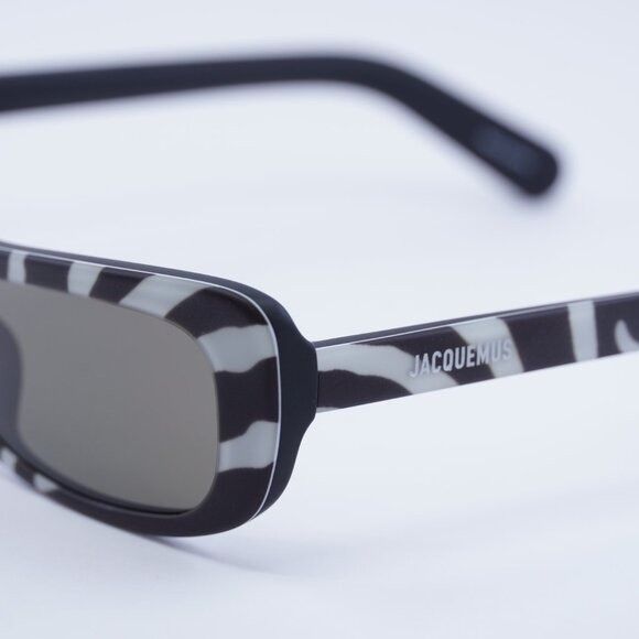 Jacquemus Jacquemus CAPRI JAC/55 C8 Sunglasses Black and White Zebra Size ONE SIZE - 10 Thumbnail