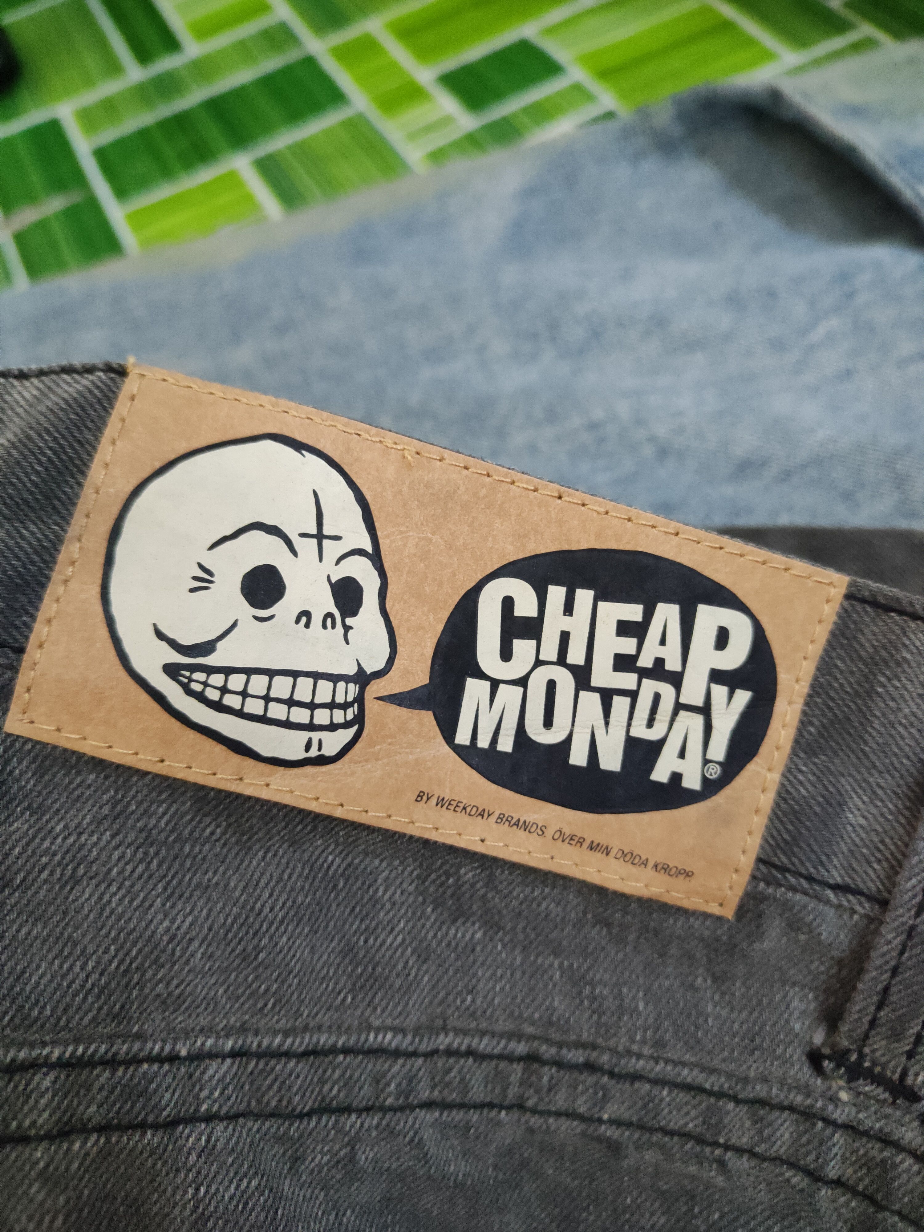 Cheap Monday DL Cheap Monday Black Distressed Ripped denim Jeans #W1481 Size US 32 / EU 48 - 13 Thumbnail