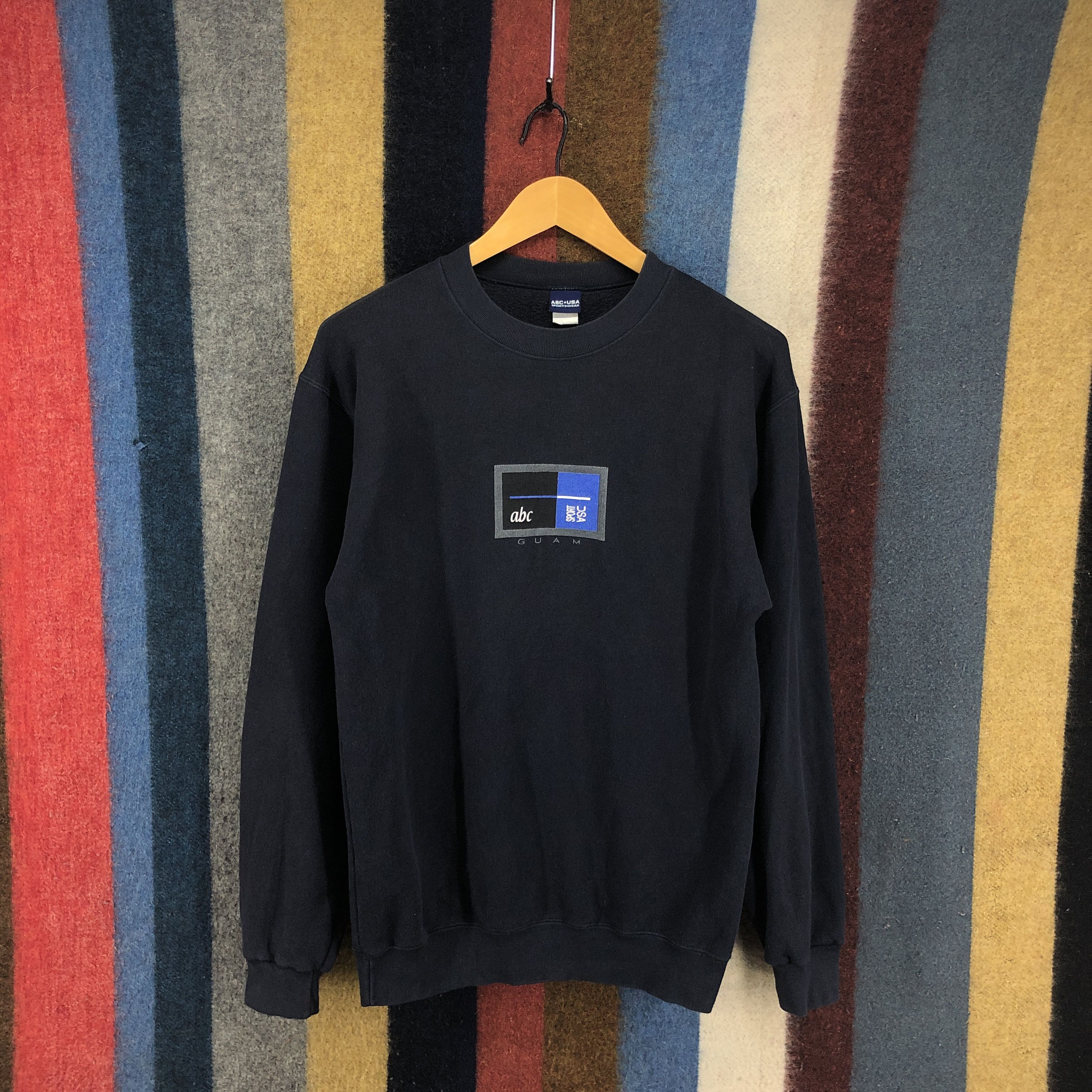 Vintage 90s Vintage ABC GUAM Crew Neck Sweatshirt #0694/AD Size US S / EU 44-46 / 1 - 1 Thumbnail