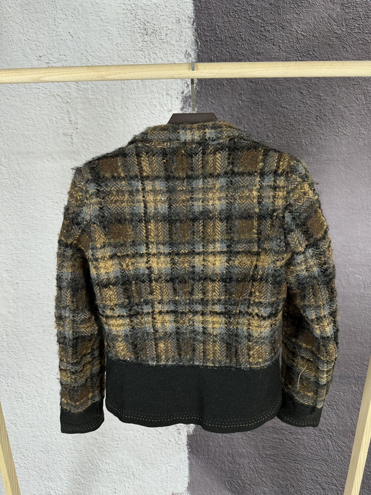 Designer × Vintage Paul Brial vintage tweed blazer jacket size 2 Size S / US 4 / IT 40 - 10 Thumbnail
