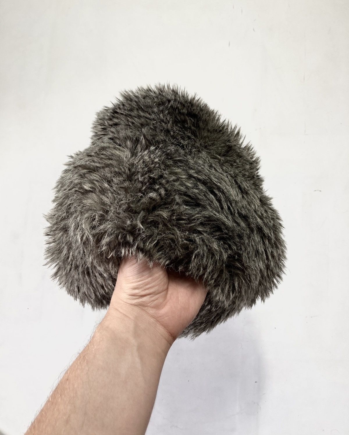 H&M ARHIVE MOHAIR FUZZY HAT UHANKA Y2K PUNK Size ONE SIZE - 2 Thumbnail