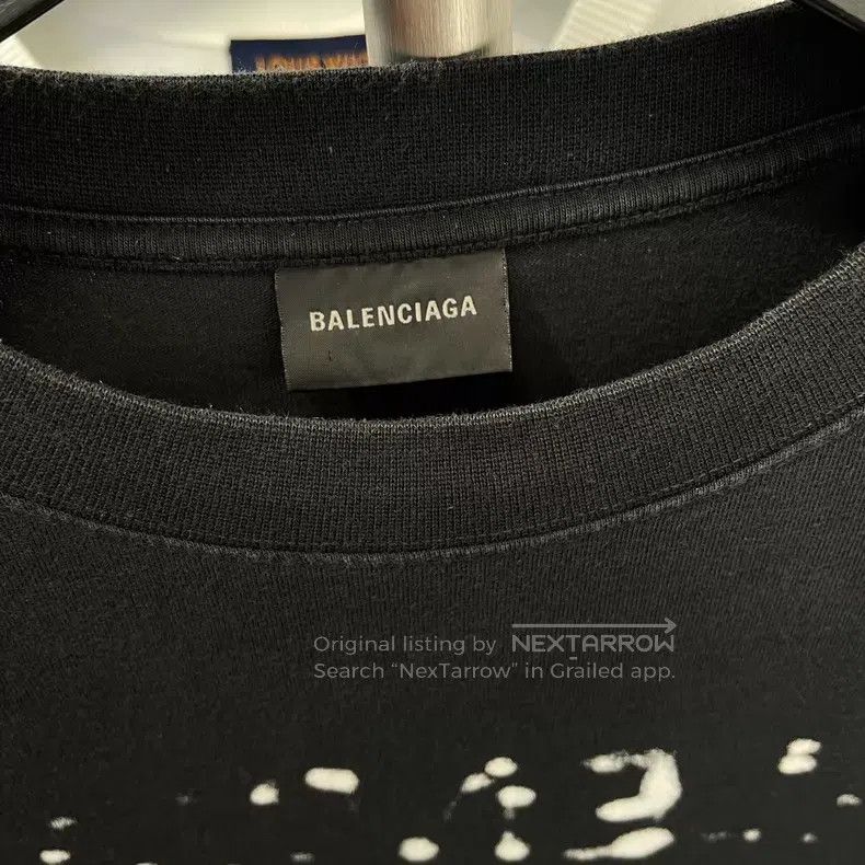 Balenciaga Balenciaga Faded logo print short sleeve t-shirt Size US M / EU 48-50 / 2 - 4 Thumbnail