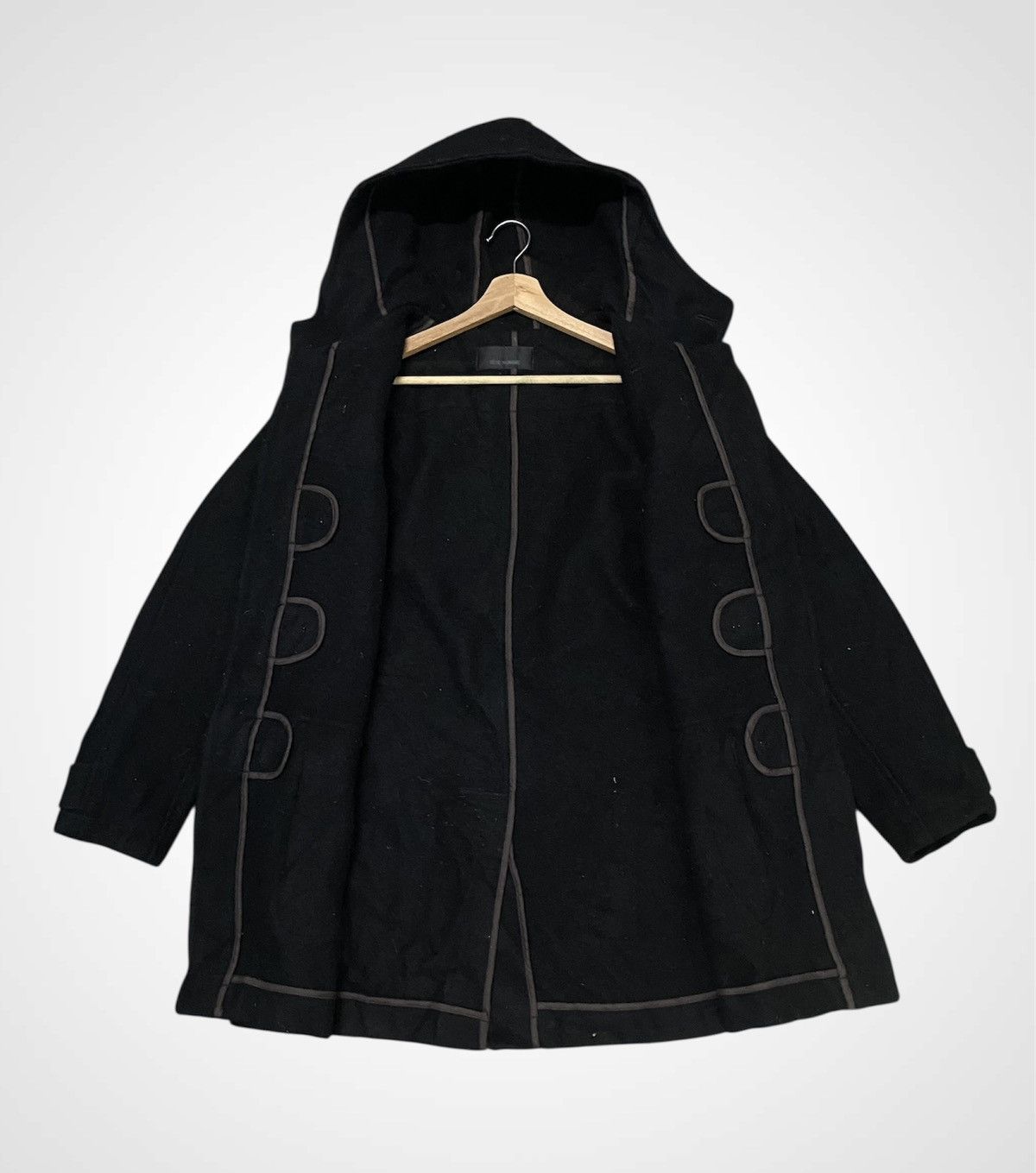 Issey Miyake Tete Homme by Issey Miyake Wool Duffle Jacket Size US L / EU 52-54 / 3 - 4 Thumbnail