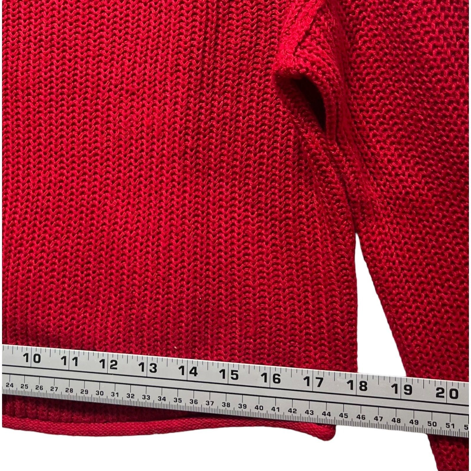 Other Wild Fable - Women's Cropped Long Sleeve Sweater - Red - Ext Size XS / US 0-2 / IT 36-38 - 5 Thumbnail