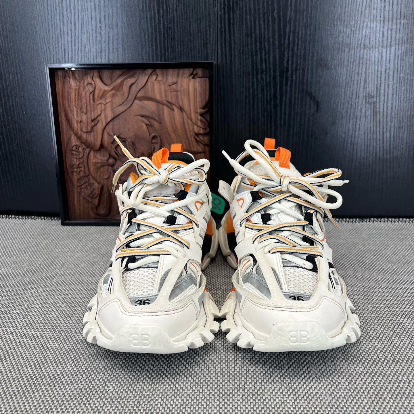 Balenciaga Balenciaga Track White Orange Women's 36 Size US 6 / IT 36 - 4 Thumbnail