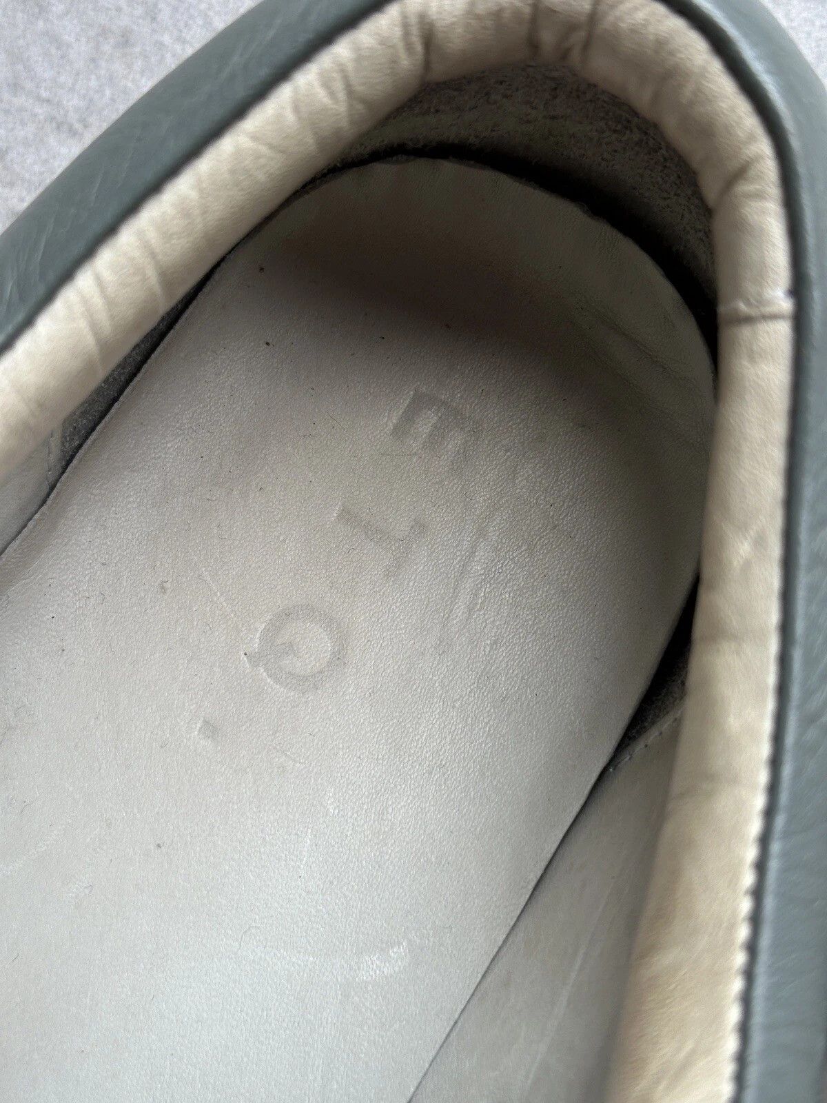 Vintage ETQ Amsterdam Low Designer Gray Mens Leather Trainers Shoes Size US 12 / EU 45 - 13 Thumbnail