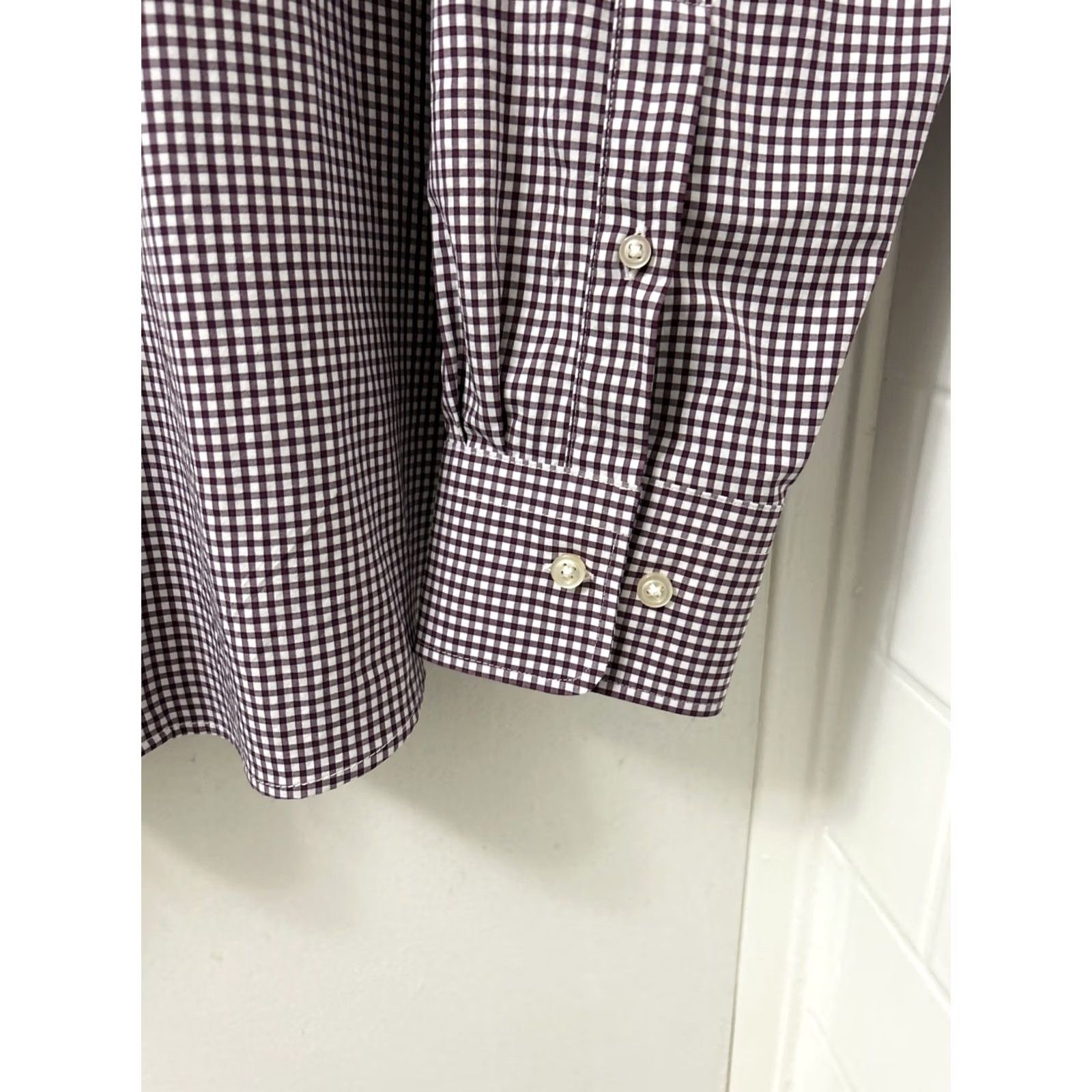Peter Millar Peter Millar Summer Comfort Shirt Mens XL Red White Plaid Button-Down Long Sleeve Shirt Size US XL / EU 56 / 4 - 7 Thumbnail