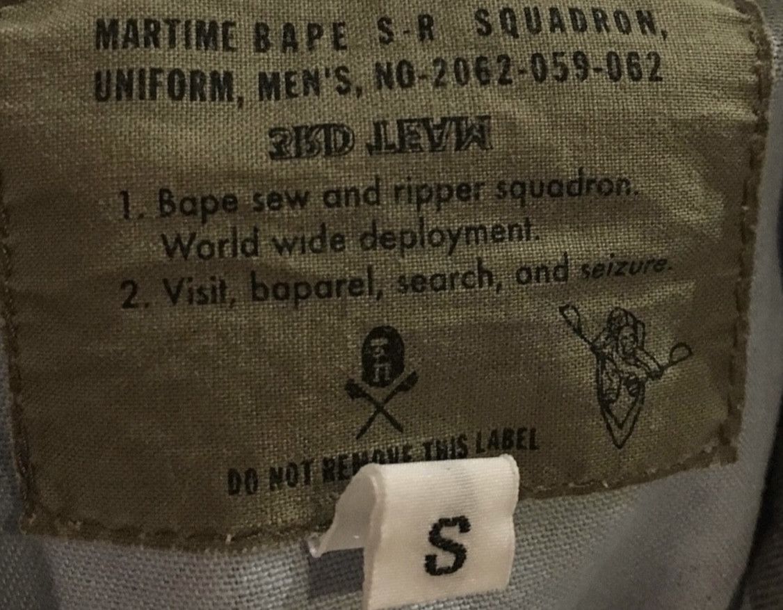 Bape Bape cut and sewn long sleeve button up shirt Size US S / EU 44-46 / 1 - 3 Thumbnail