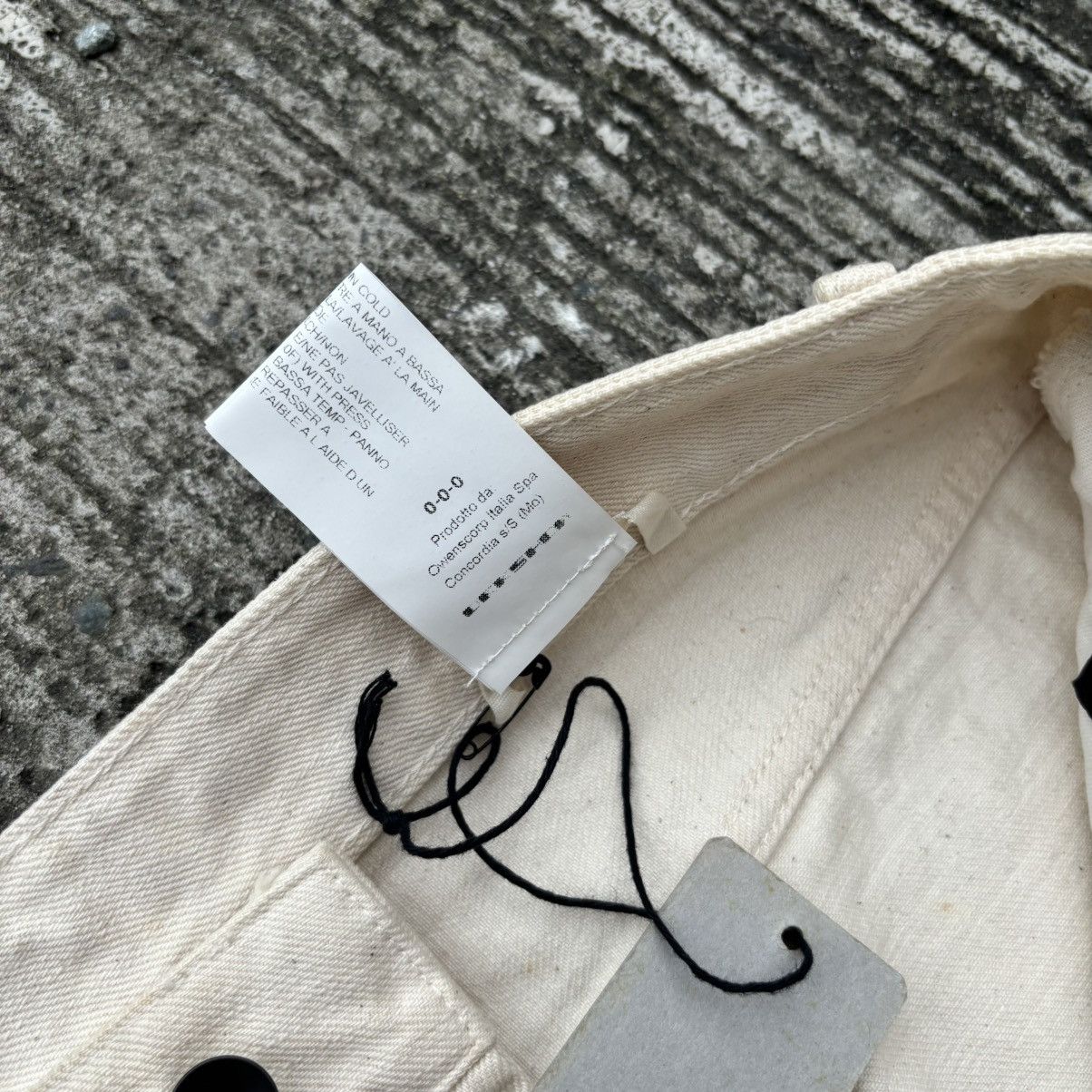 Rick Owens Drkshdw Rick Owens DRKSHDW Milk Collapse Cropped Jeans Size US 31 - 12 Thumbnail