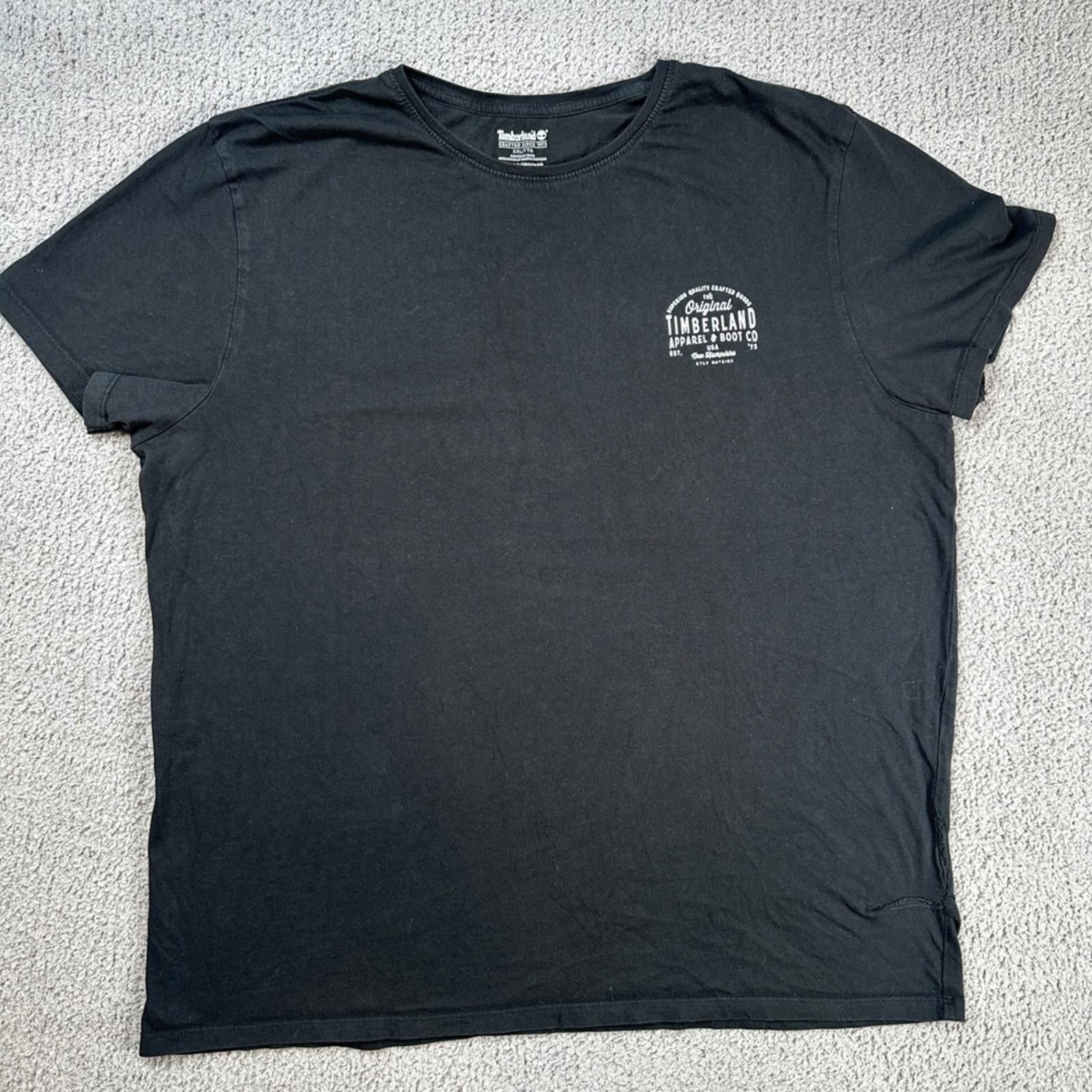 Timberland Timberland Mens T Shirt Black XXL Crafted Since 1973 Organic Size US XXL / EU 58 / 5 - 2 Thumbnail