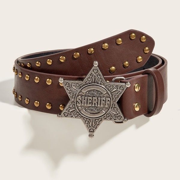 Designer Vintage Vintage Belt Riveted Belts Menswear Accessories Size ONE SIZE - 4 Thumbnail