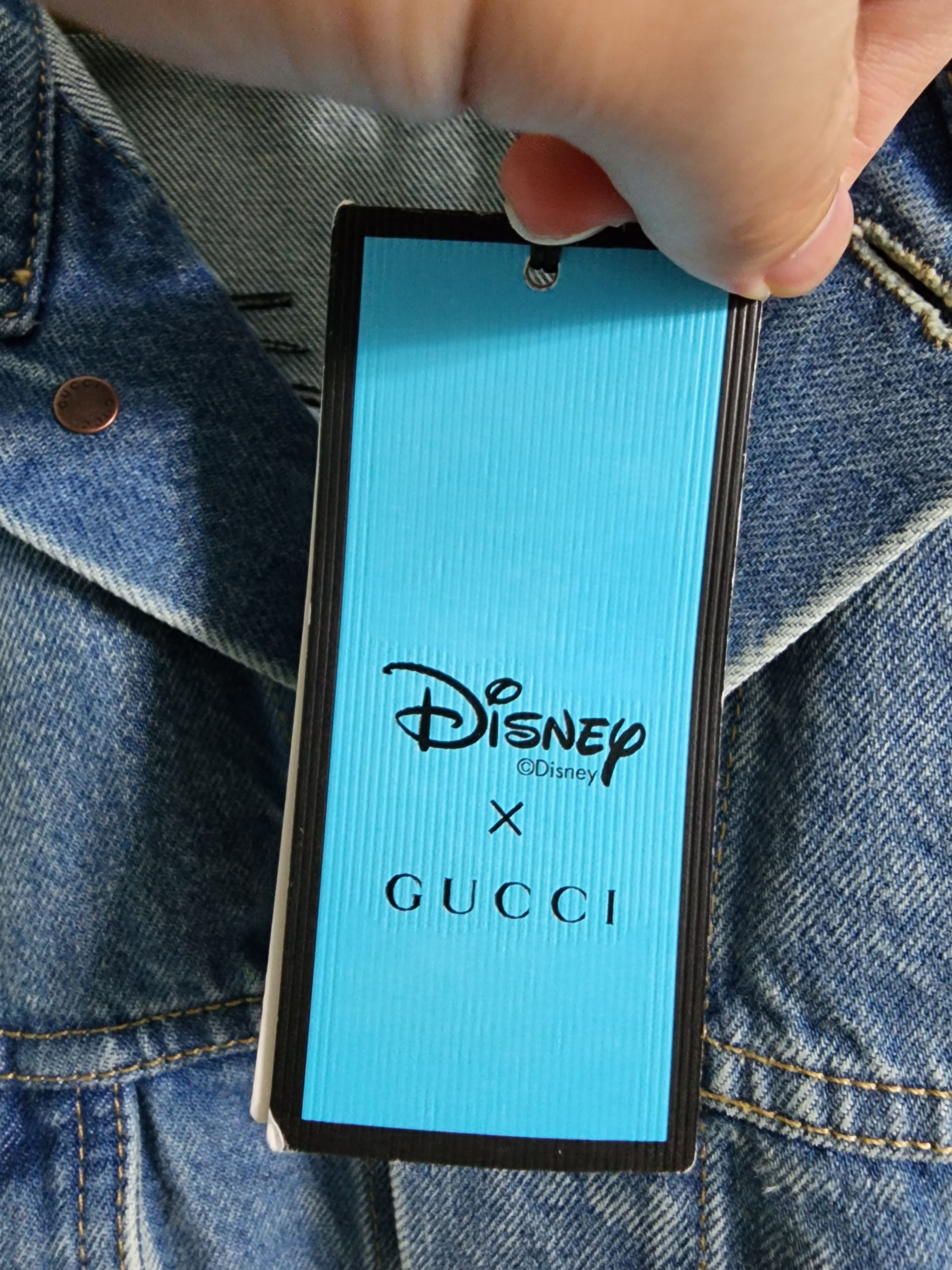 Disney × Gucci Donald Duck Embroidered Denim Jacket Size 56 Size US XXL / EU 58 / 5 - 8 Thumbnail