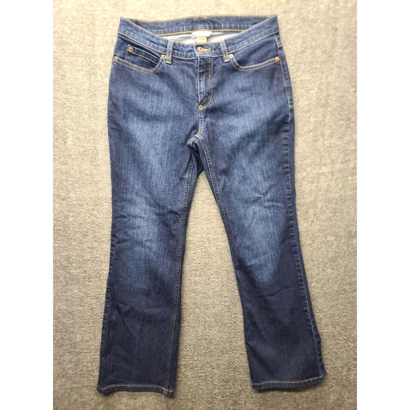 Duluth Trading Company Duluth Trading Jeans Women Size 8x29 Blue Daily Denim Bootcut Mid Rise Stretch Regular Pattern: Solid Size 30" / US 8 / IT 44 - 2 Thumbnail