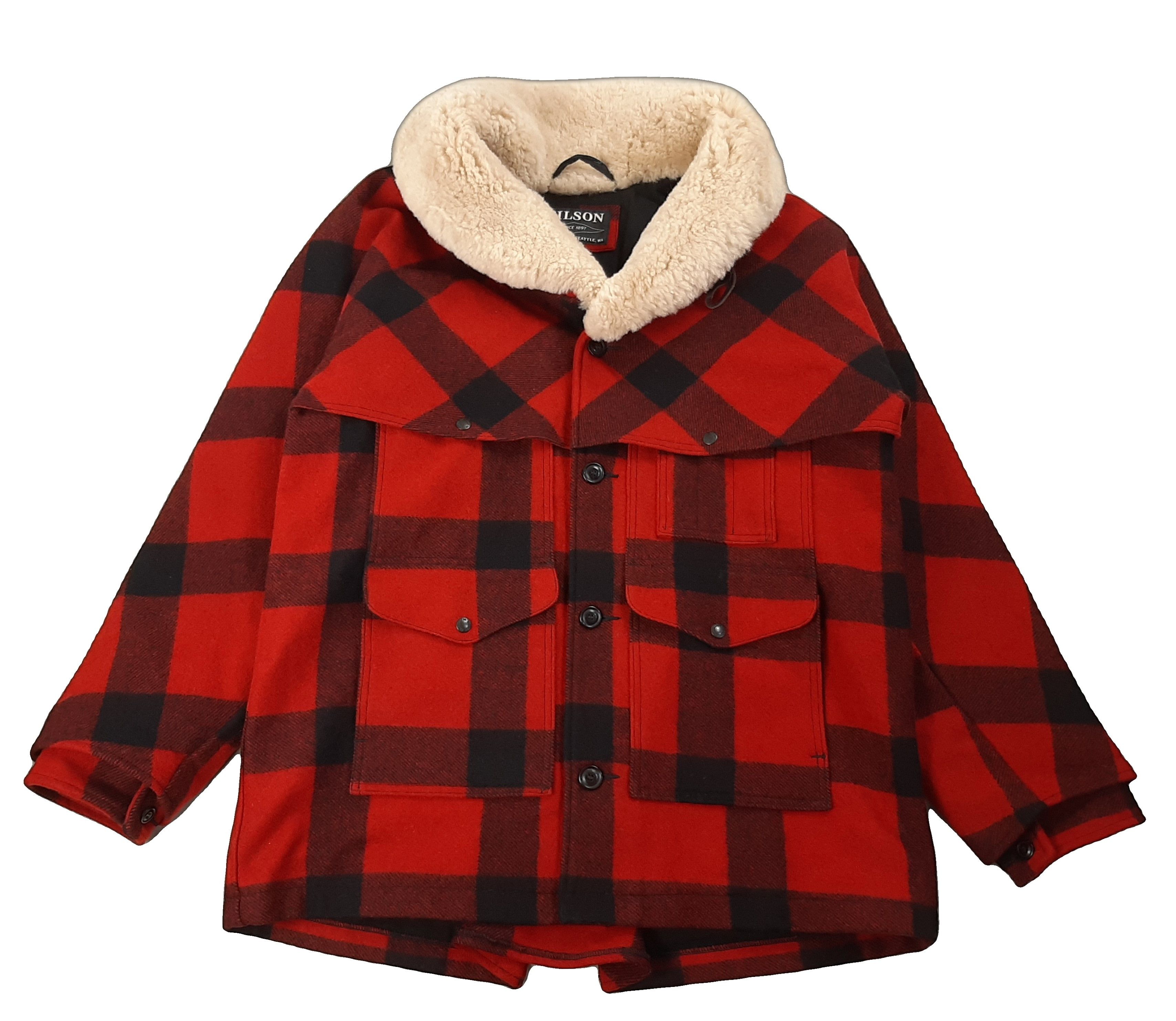 Filson Filson Mackinaw Wool Packer Coat Red Plaid Men's Size XL Size US XL / EU 56 / 4 - 3 Thumbnail