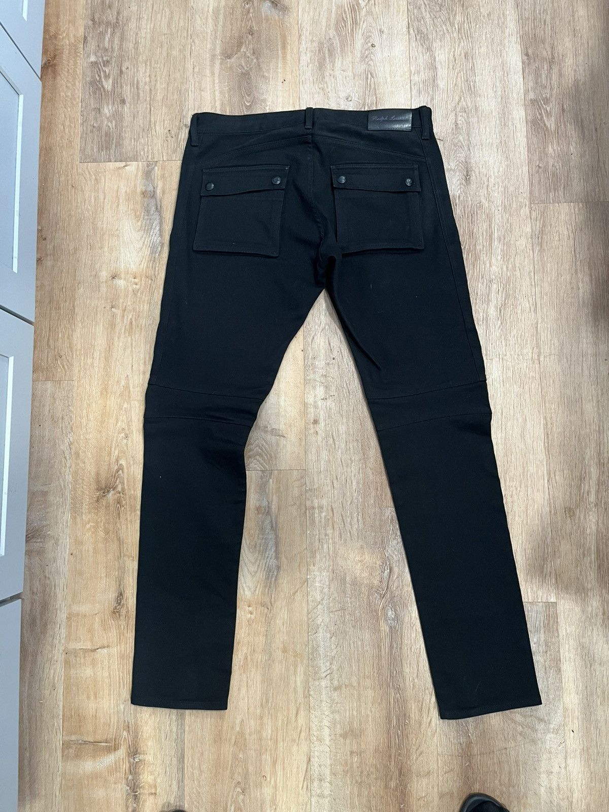 Ralph Lauren Ralph Lauren Purple Label black cargo moto denim 36x36 Size US 36 / EU 52 - 5 Thumbnail