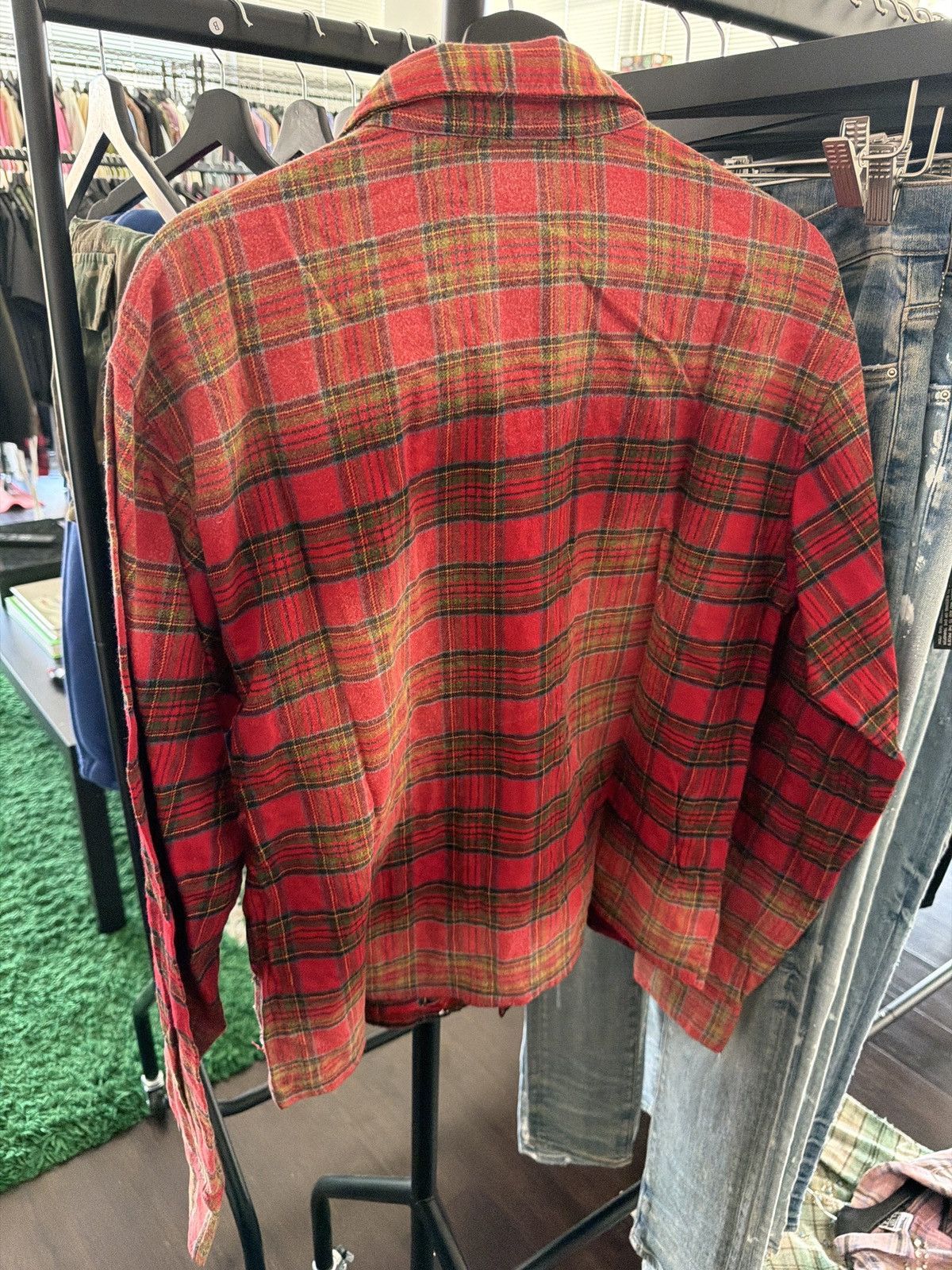 Vale Vale Red Flannel Rhinestone Web Size US S / EU 44-46 / 1 - 2 Thumbnail