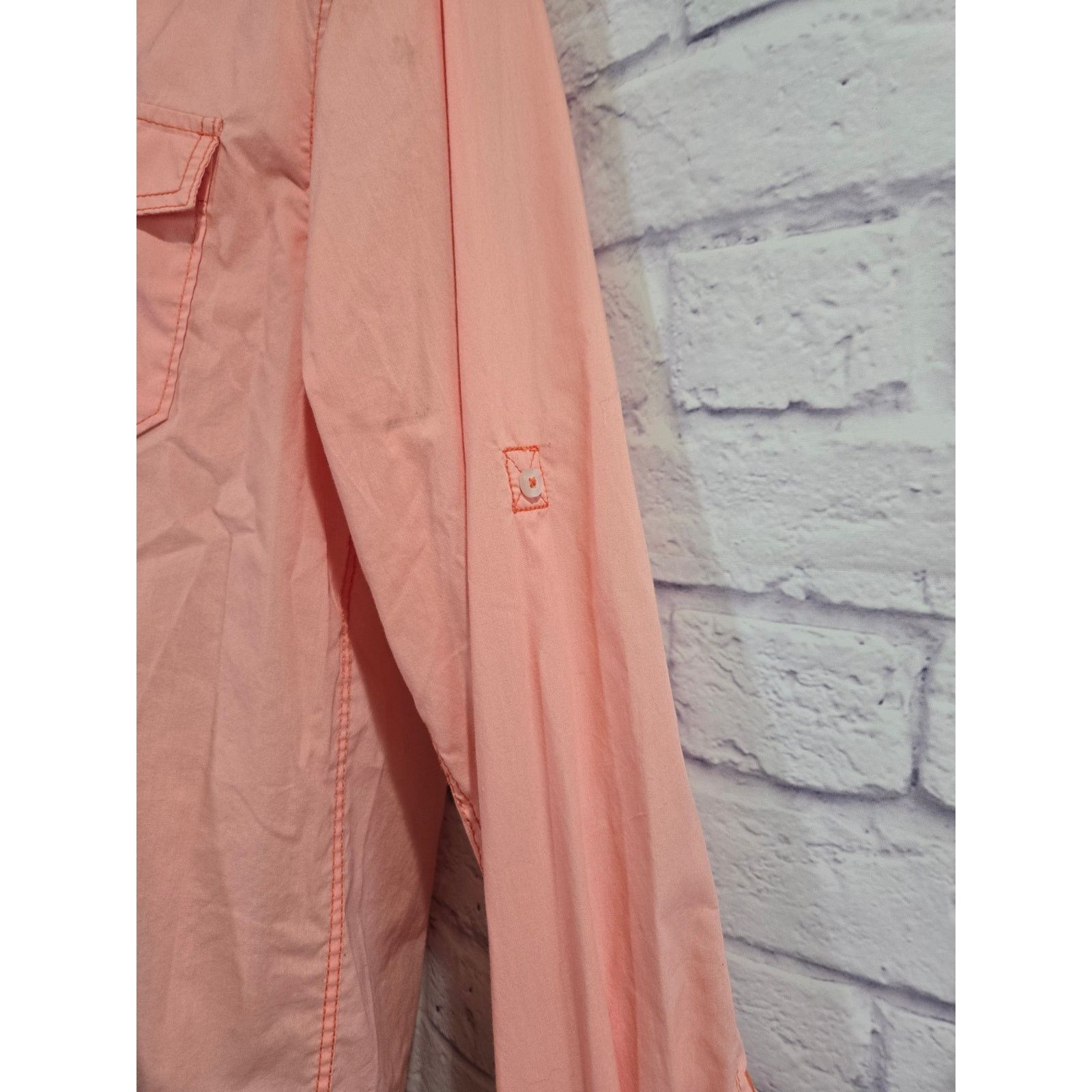 Other Michael Brandon Bright Orange Button Up Men's Shirt Medium Size US M / EU 48-50 / 2 - 2 Thumbnail