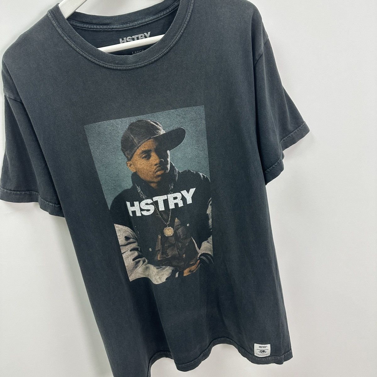 Rap Tees Vintage 00s Nas Hstry Washed Tee y2k Rap og hip hop hype 90s Size US L / EU 52-54 / 3 - 4 Thumbnail