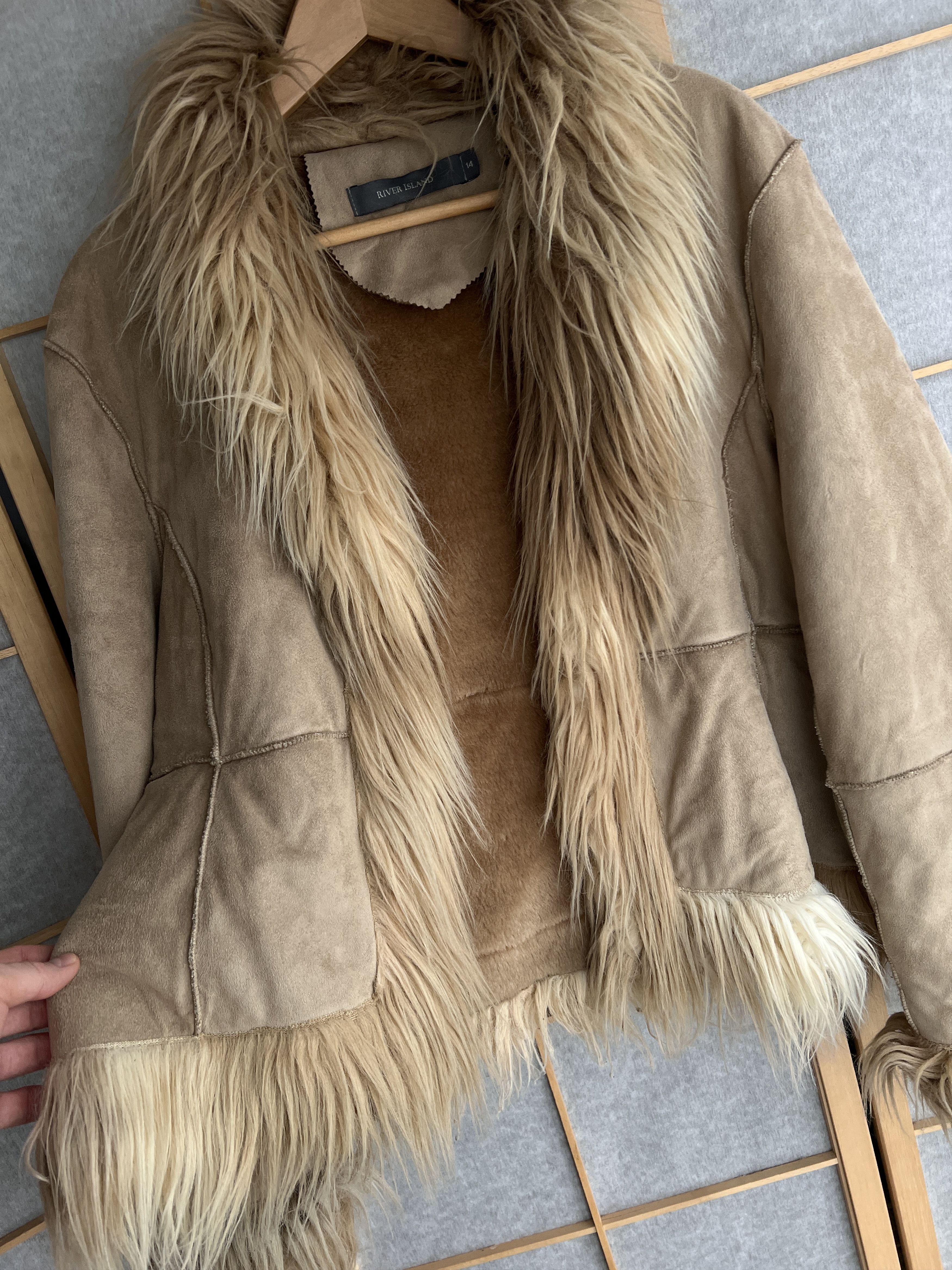 Hysteric Glamour Avant garde Balenciaga style shearling coat faux fur jacket Size L / US 10 / IT 46 - 6 Thumbnail