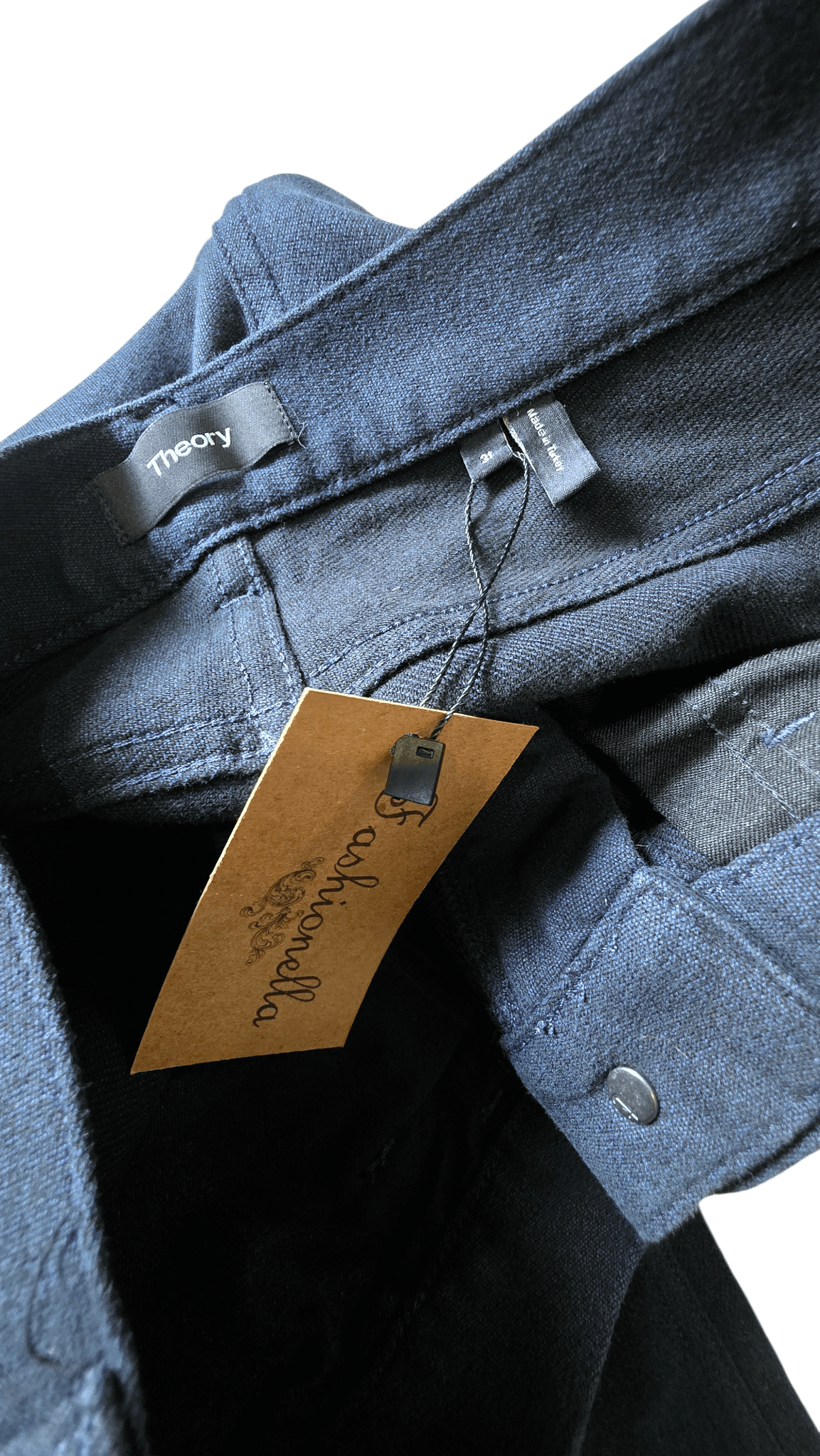 Theory Theory Navy Minimal 5 POCKET Pants - FASHIONELLA Size US 31 - 7 Thumbnail